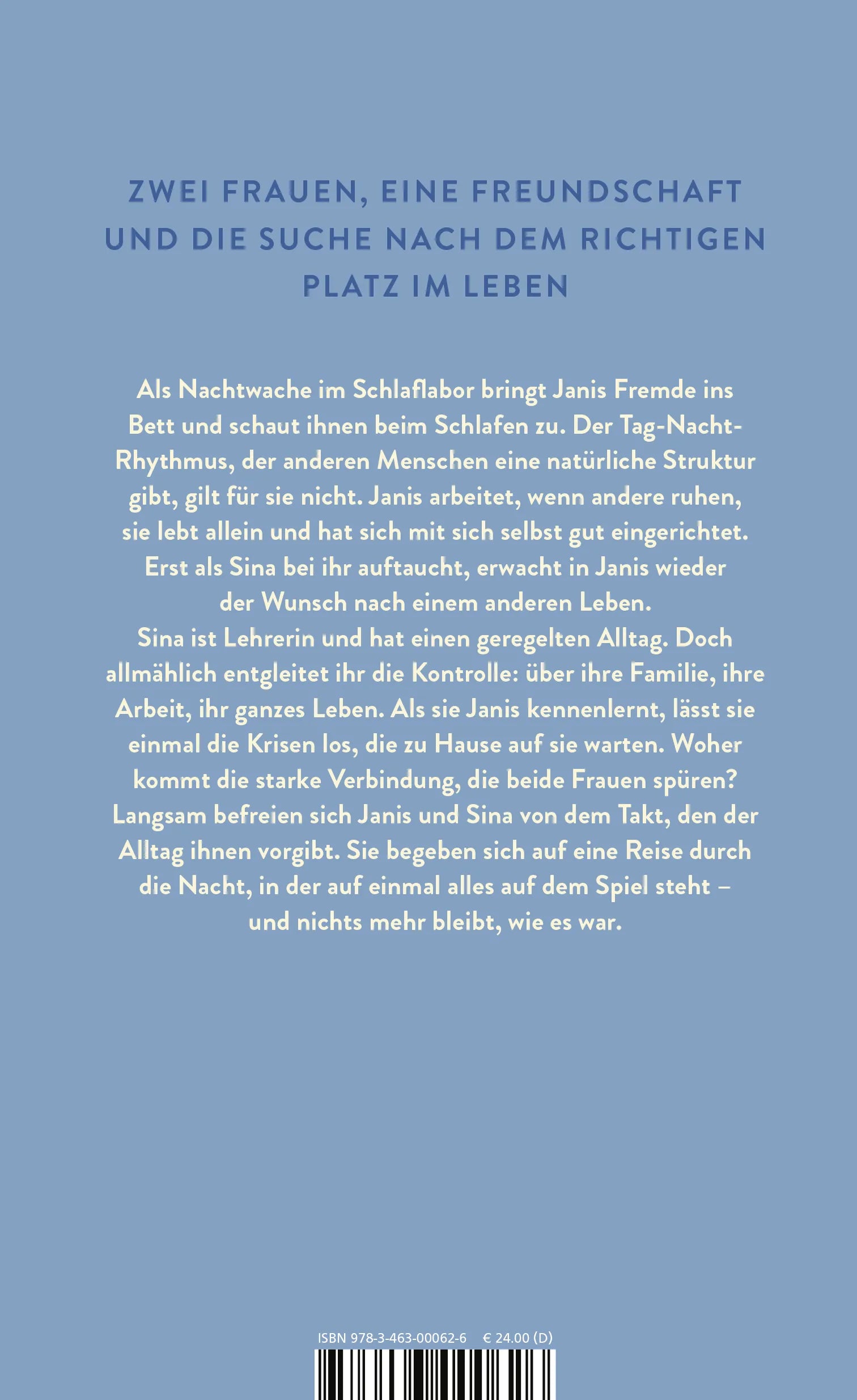 Buchrückseite von 'Der Schlaf der Anderen' mit Klappentext - Gebundene Ausgabe