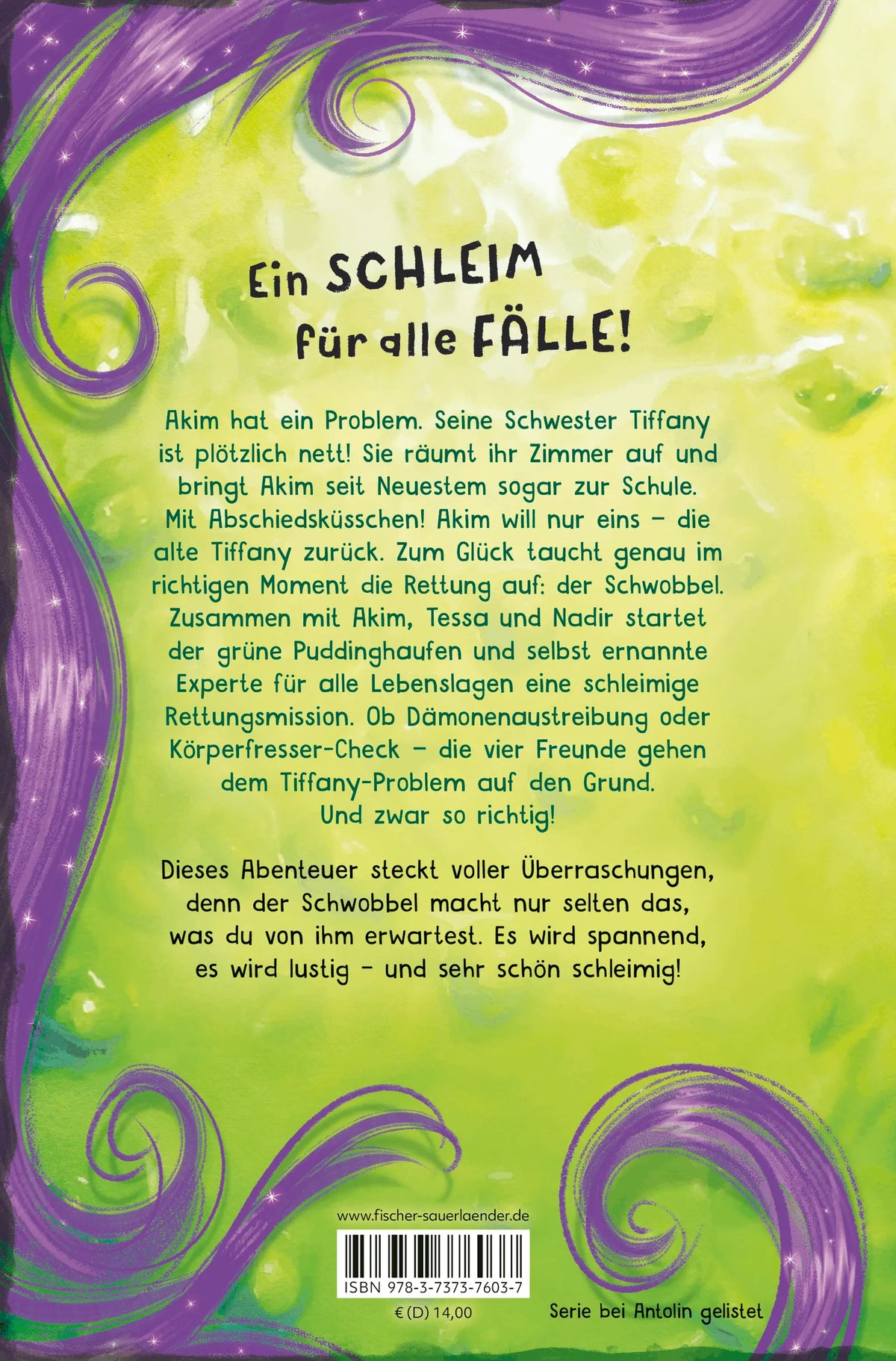 Rückseite: Der Schwobbel in schleimiger Mission (Hardcover)