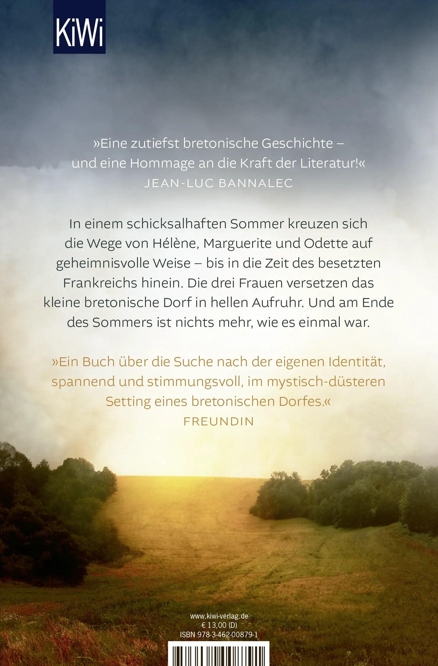 Buchrückseite von 'Der Sommer, in dem alles begann' mit Klappentext - Taschenbuch
