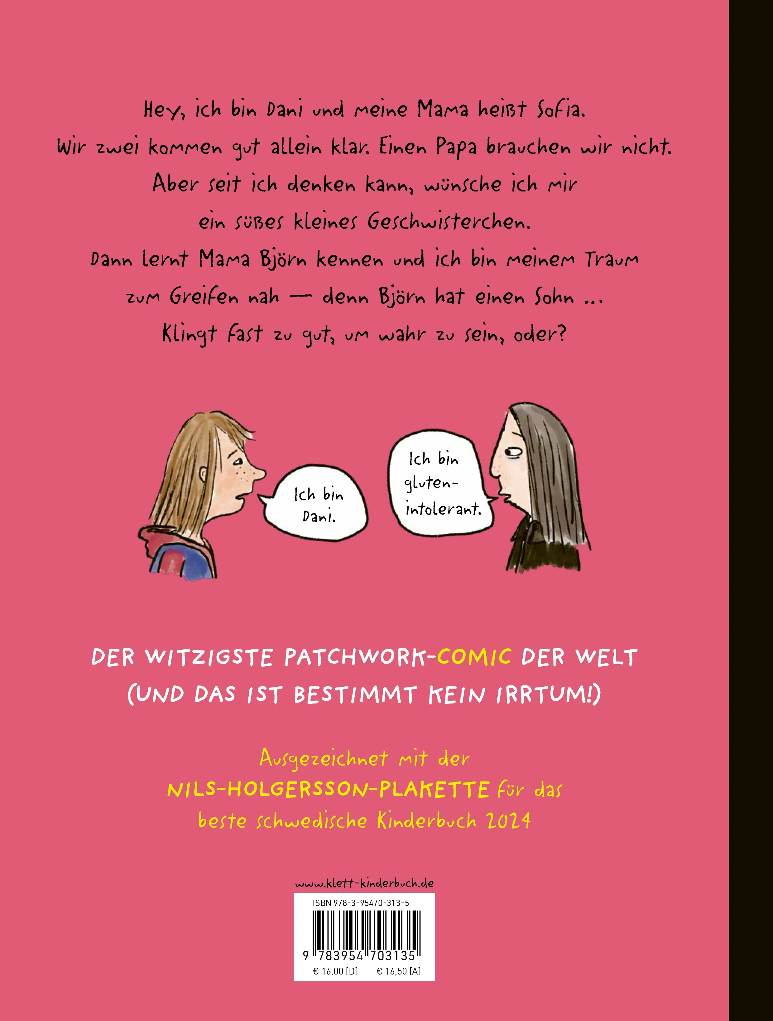 Buchrückseite von 'Der süßeste Bruder der Welt ‒ und andere Irrtümer' mit Klappentext - Gebundene Ausgabe