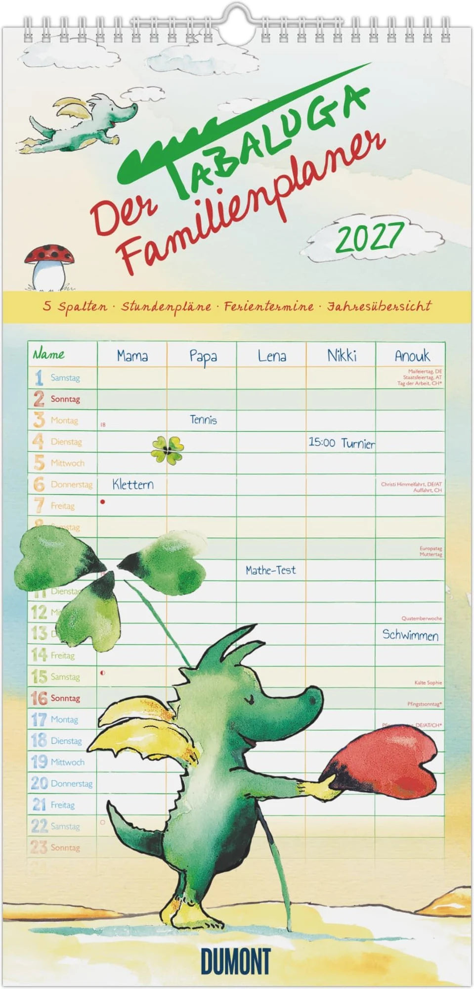 Familienplaner: Der Tabaluga Familienplaner 2027