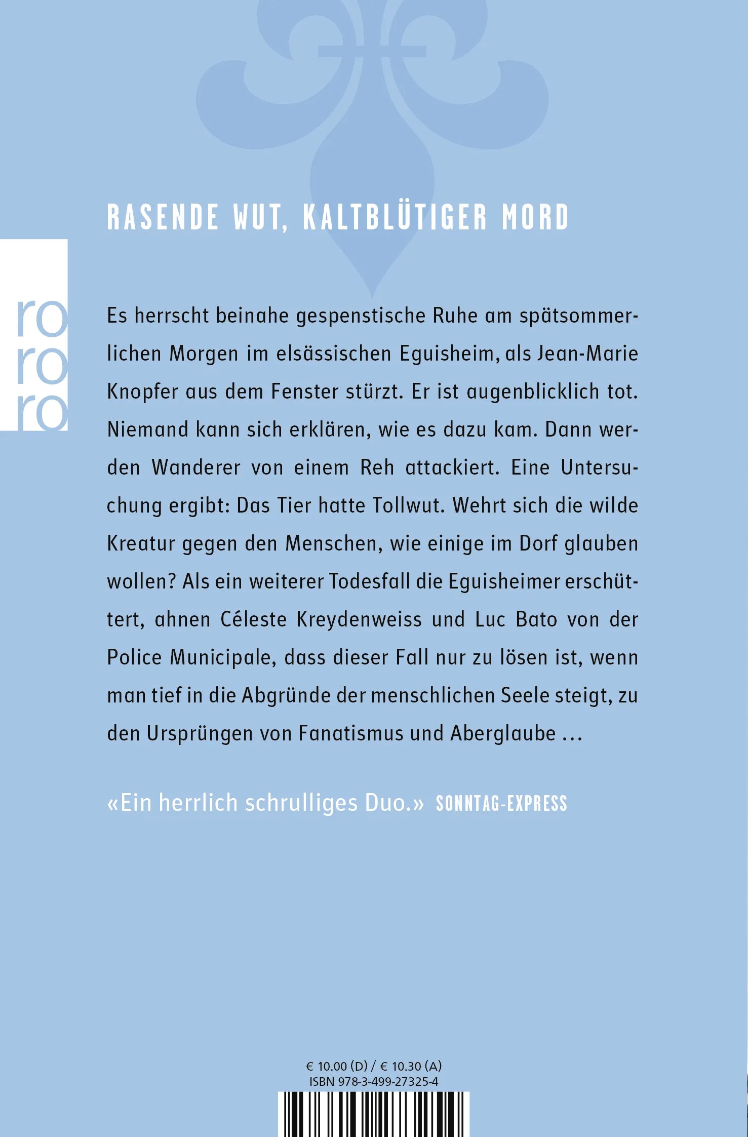 Buchrückseite von 'Der Teufel von Eguisheim' mit Klappentext - Taschenbuch