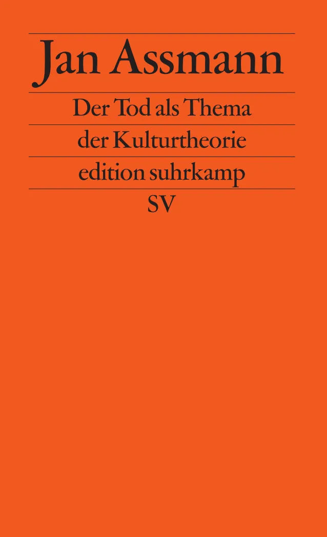 Buchcover von 'Der Tod als Thema der Kulturtheorie' - Taschenbuch von Jan Assmann
