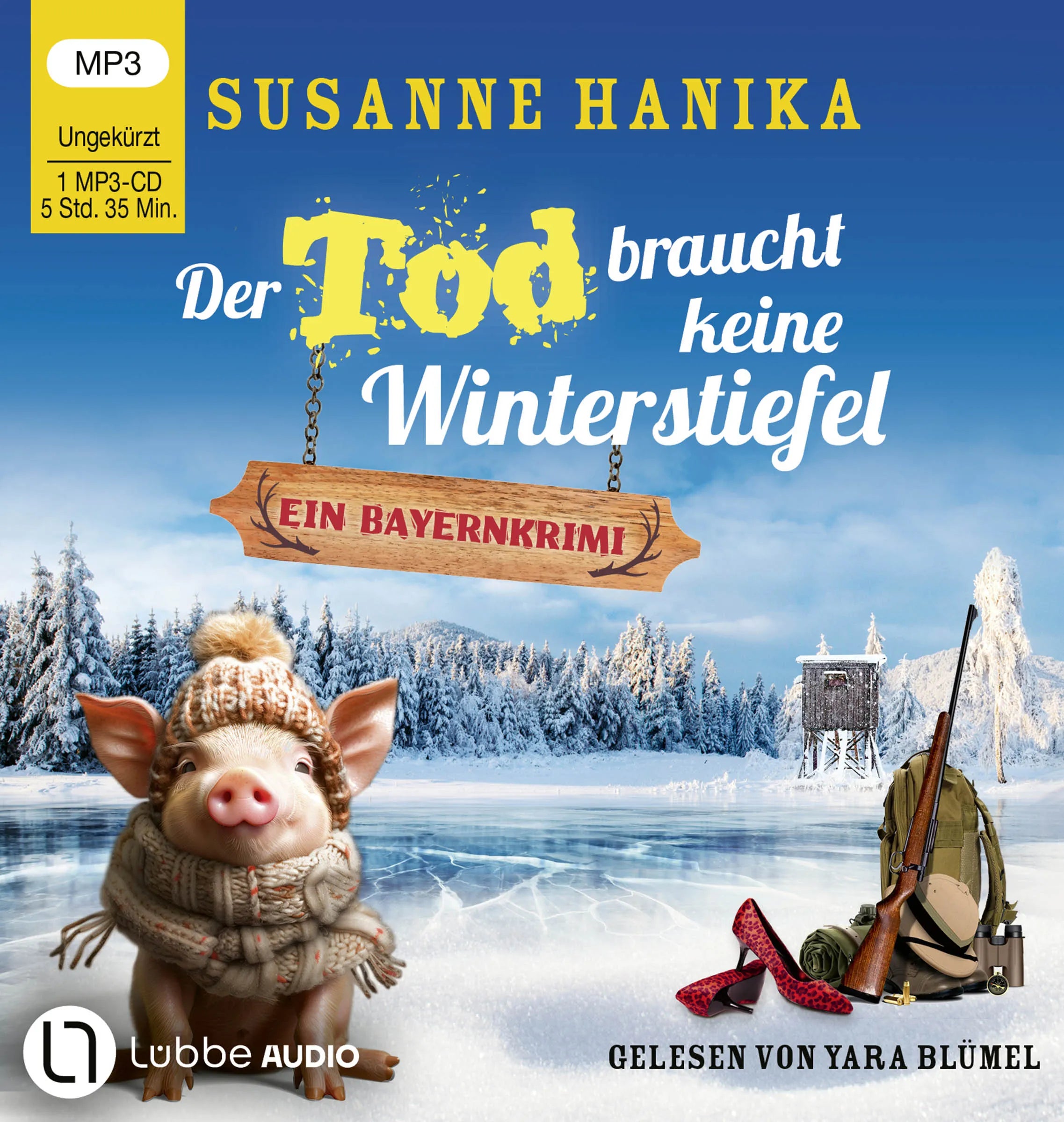 Buchcover von 'Der Tod braucht keine Winterstiefel' - Hörbuch (CD) von Susanne Hanika