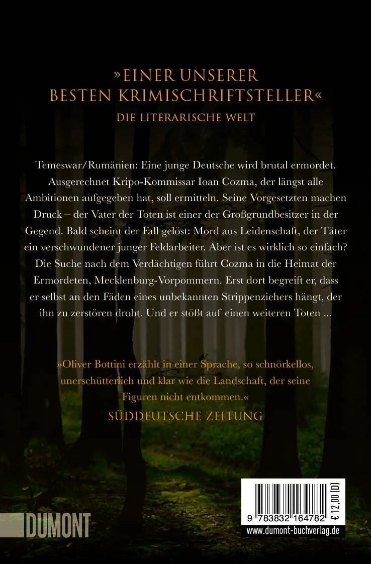 Buchrückseite von 'Der Tod in den stillen Winkeln des Lebens' mit Klappentext - Taschenbuch