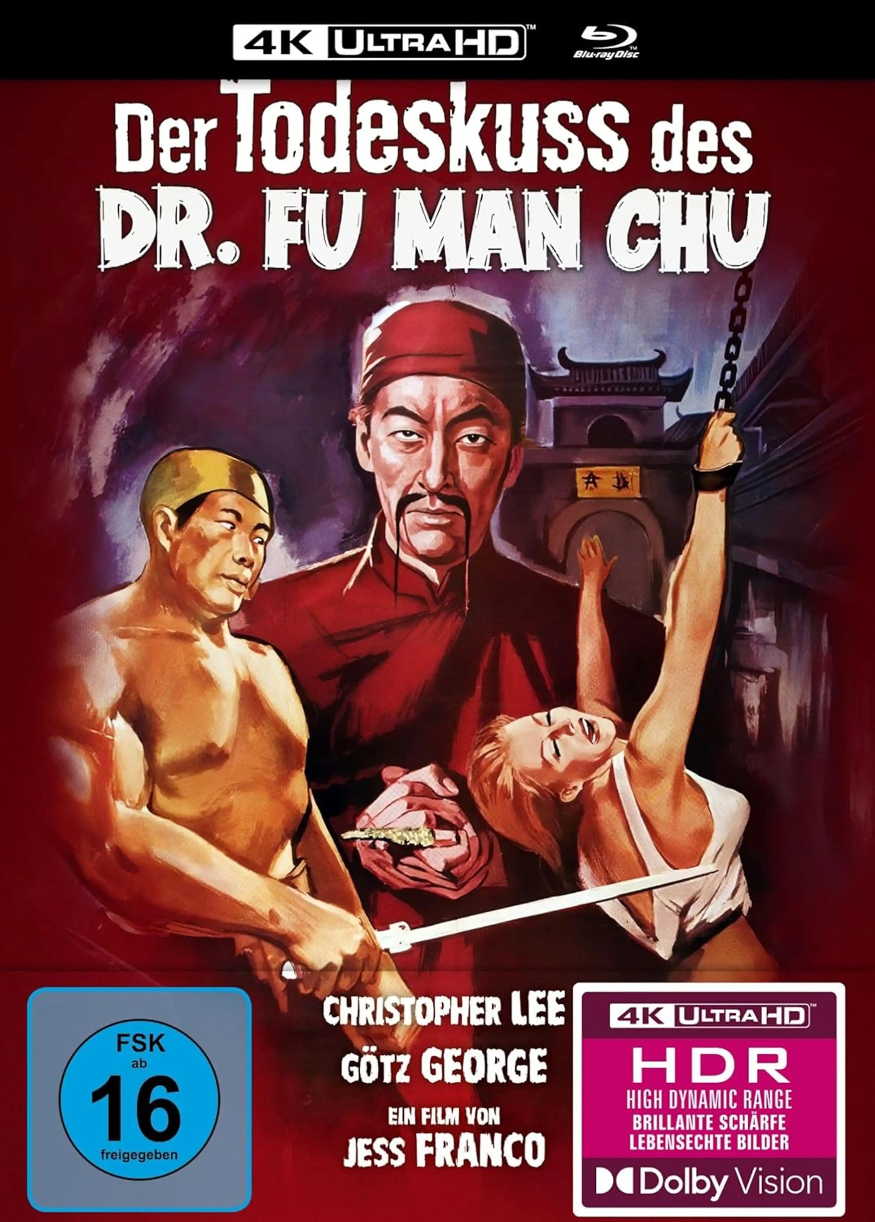 Der Todeskuss des Dr. Fu Man Chu 4K Ultra HD Blu-ray Cover – Frontcover Bild