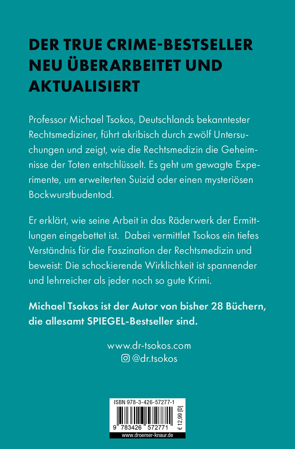 Rückseite: Der Totenleser (Taschenbuch)
