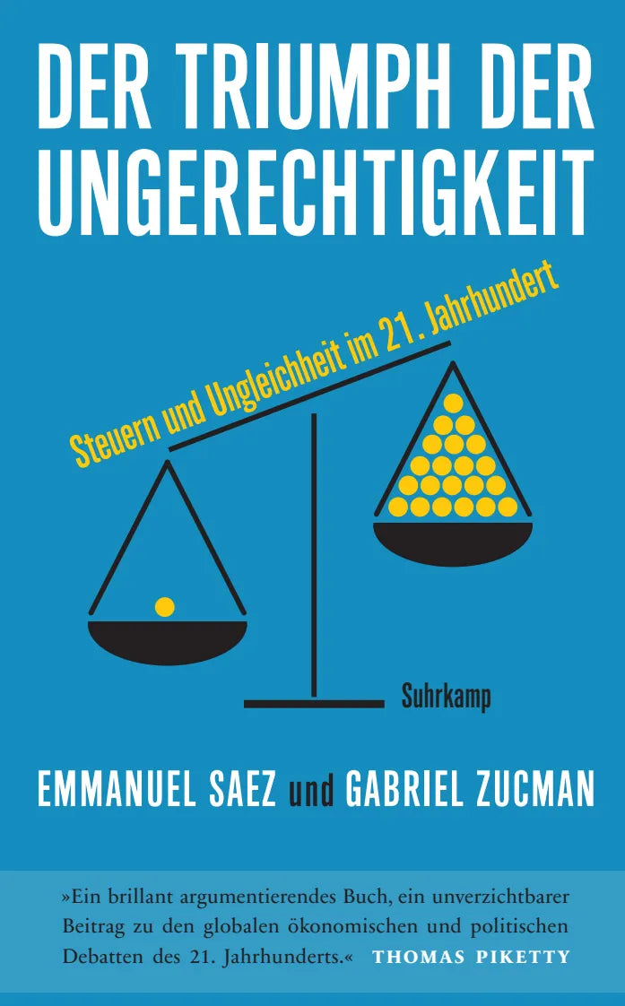 Buchcover von 'Der Triumph der Ungerechtigkeit' - Taschenbuch von Emmanuel Saez