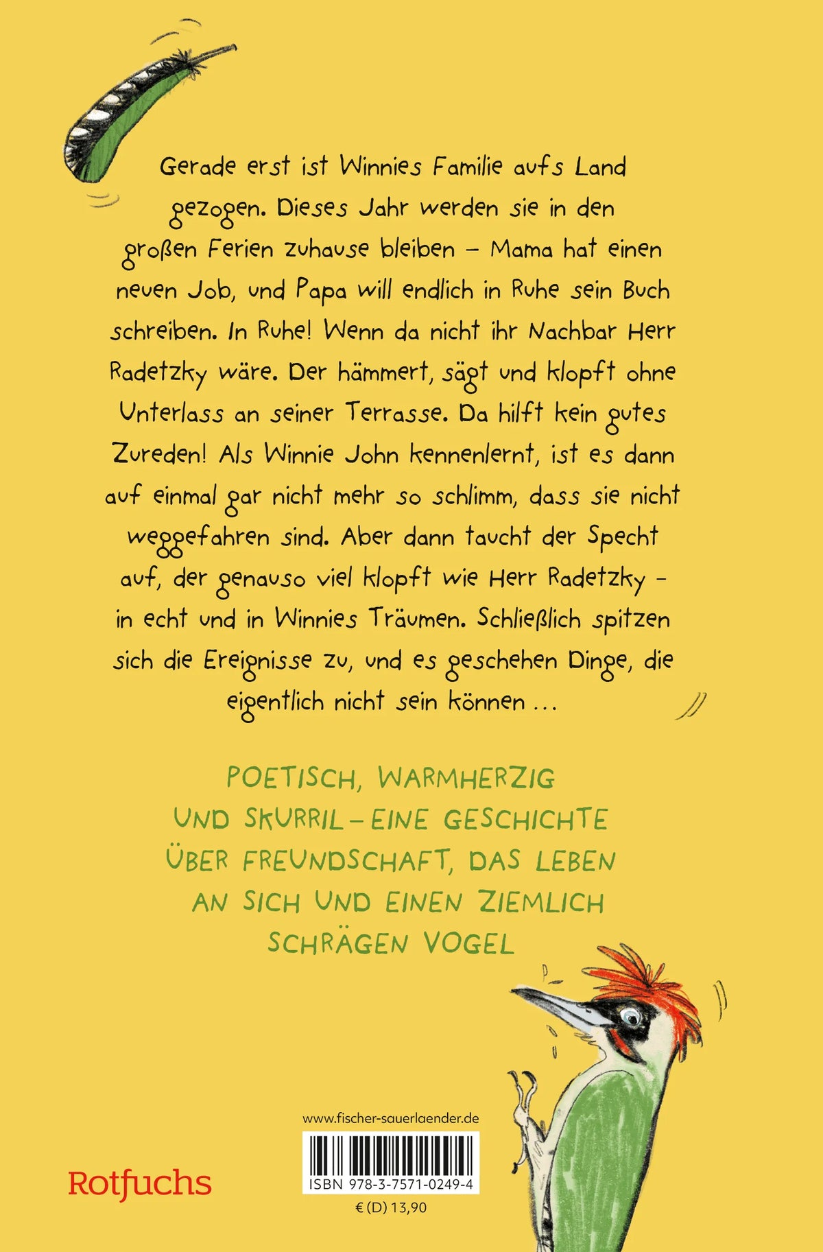 Rückseite: Der Turbospecht (Hardcover)