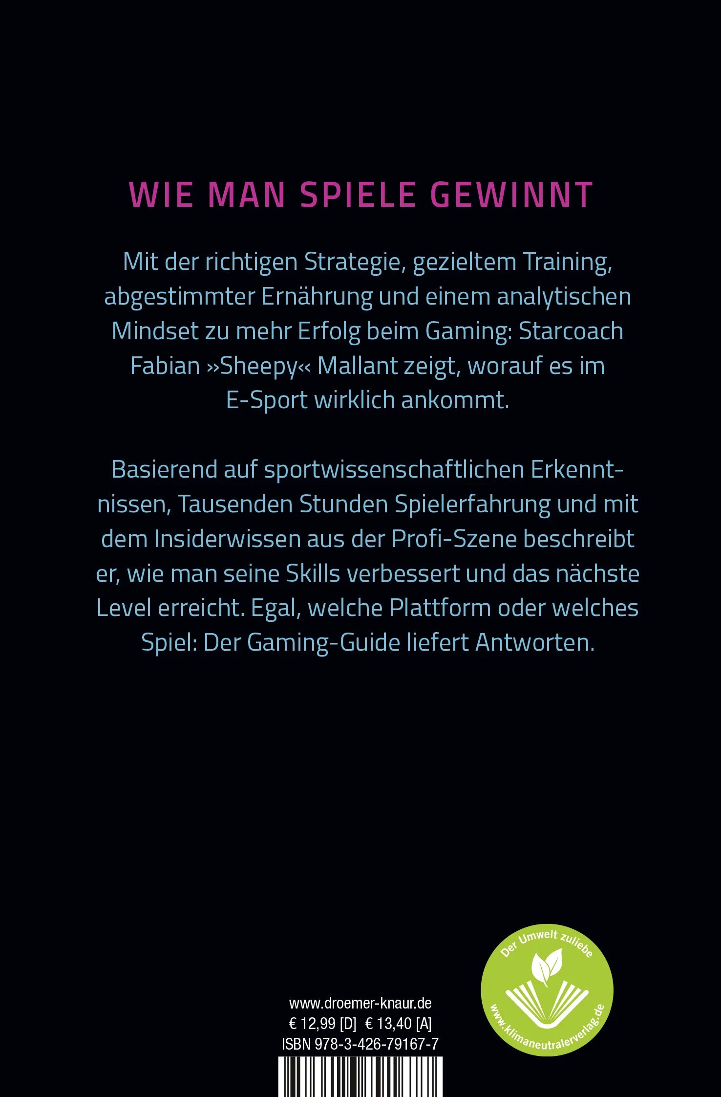 Buchrückseite von 'Der ultimative Gaming-Guide' mit Klappentext - Taschenbuch