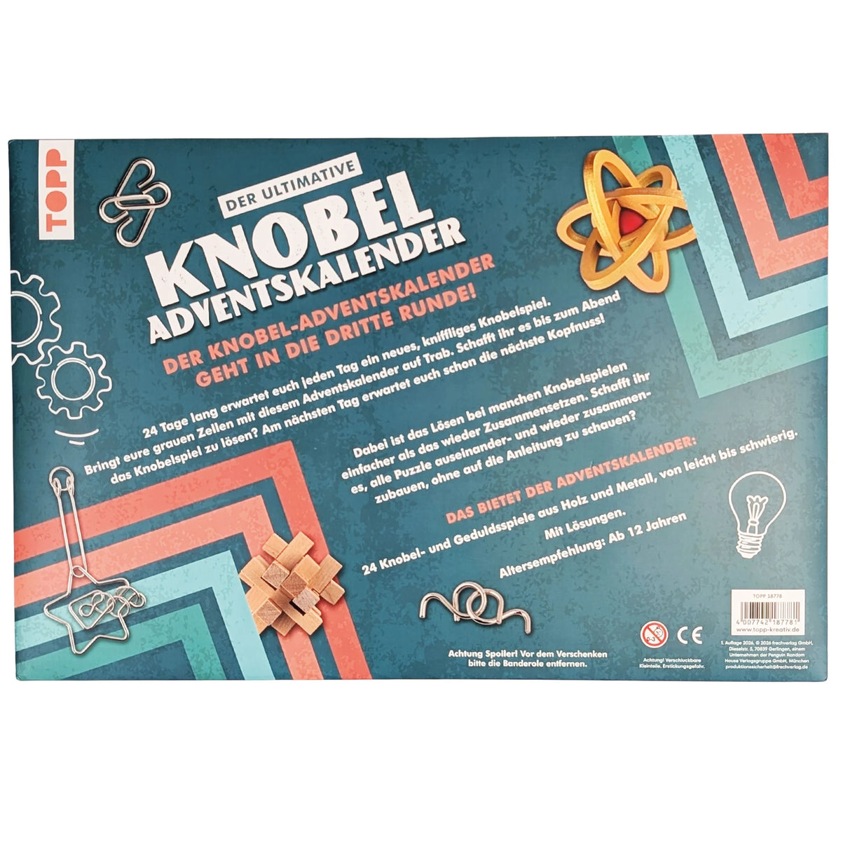 Der ultimative Knobelspiel-Adventskalender – Die besten IQ-Puzzles und Geduldsspiele für 24 Tage – Ansicht
