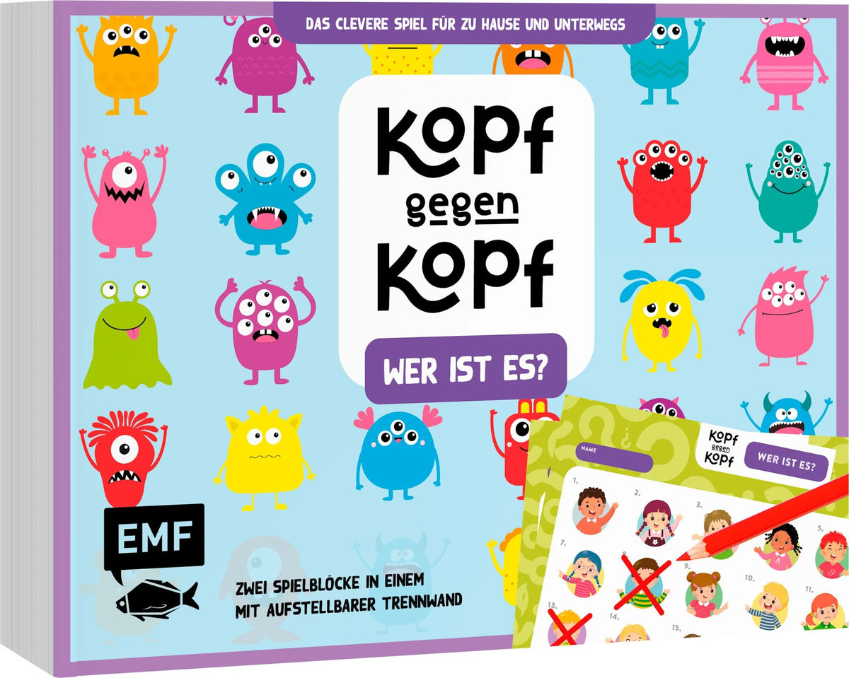 Kinderspiel: Der ultimative Spielblock: Kopf gegen Kopf – Wer ist es?