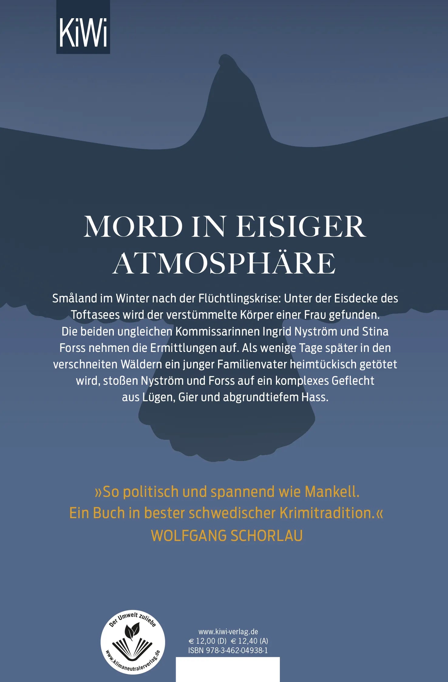 Buchrückseite von 'Der unerbittliche Gegner' mit Klappentext - Taschenbuch
