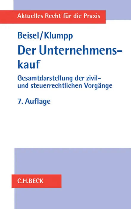 Buchcover von 'Der Unternehmenskauf' - Taschenbuch von Wilhelm Beisel
