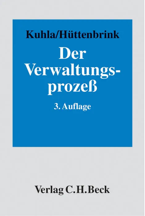Buchcover von 'Der Verwaltungsprozess' - Gebundene Ausgabe von Wolfgang Kuhla