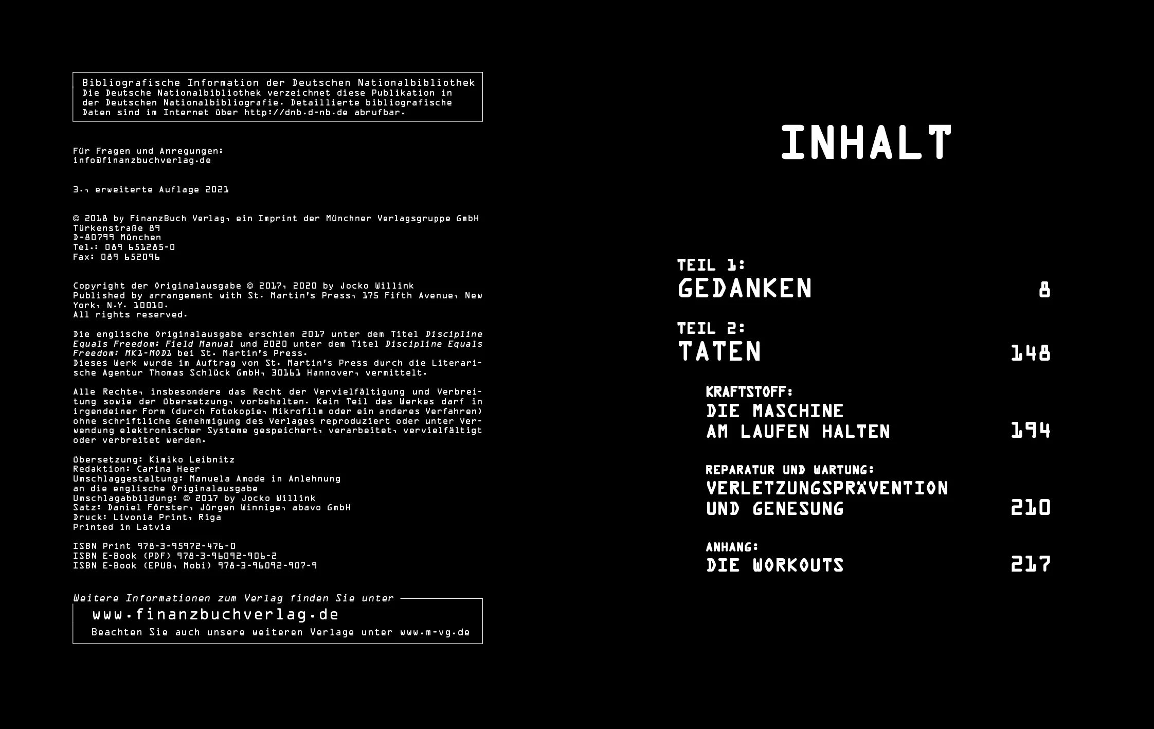 Innenansicht von 'Der Weg der Disziplin - Expanded Edition' - Gebundene Ausgabe