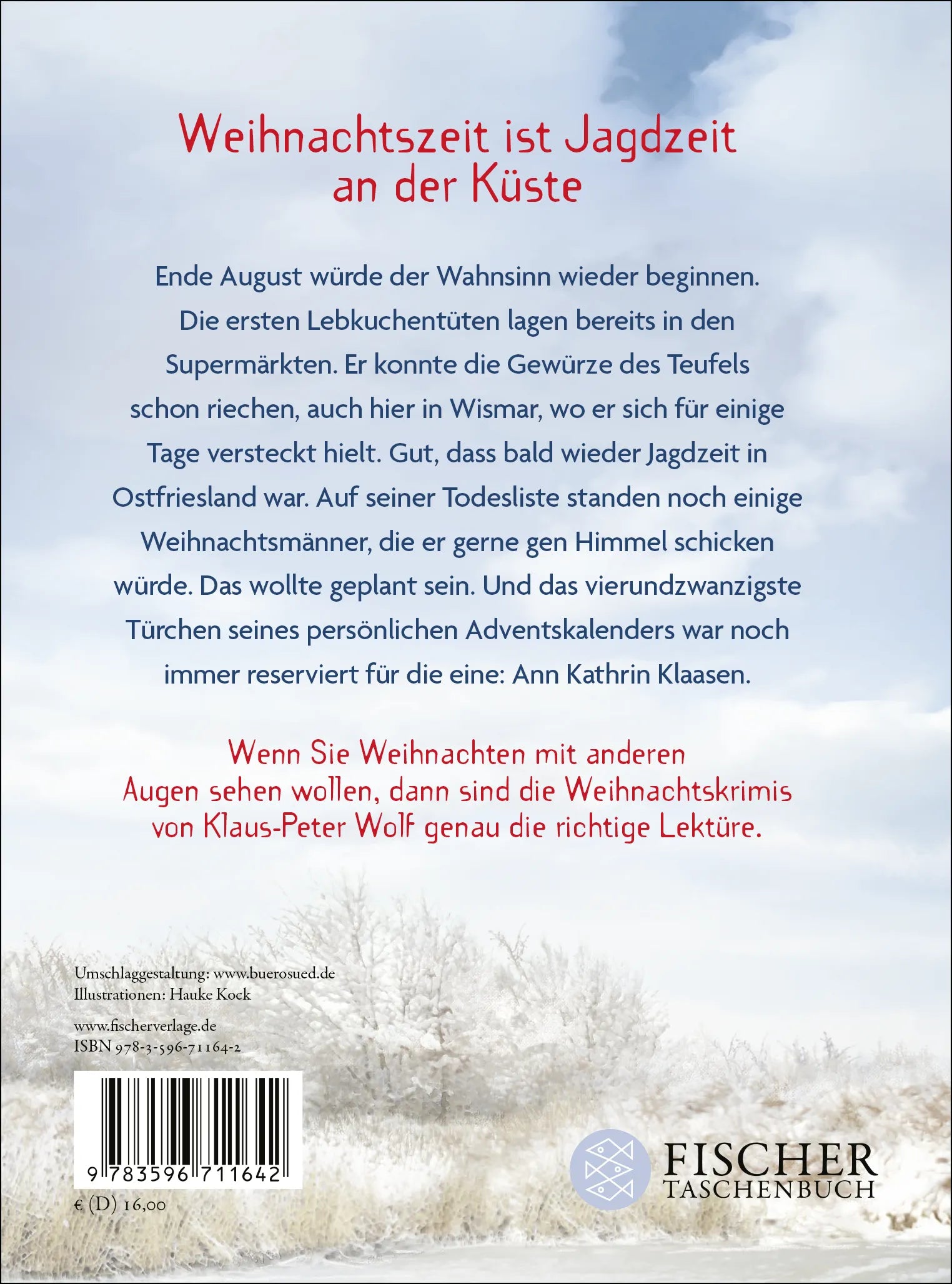 Buchrückseite von 'Der Weihnachtsmannkiller 3' mit Klappentext - Gebundene Ausgabe