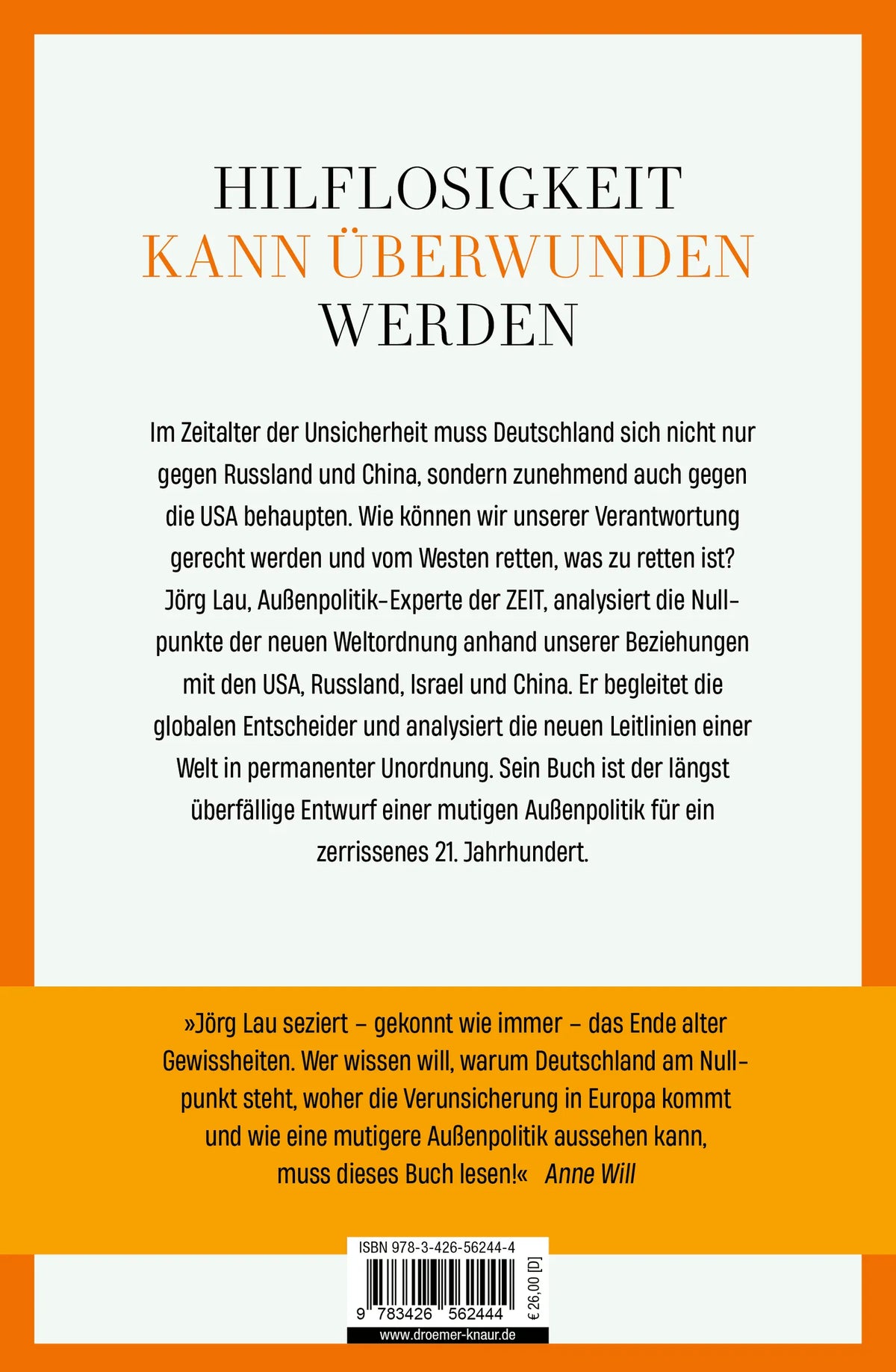 Rückseite: Der Westen sind jetzt wir (Hardcover)