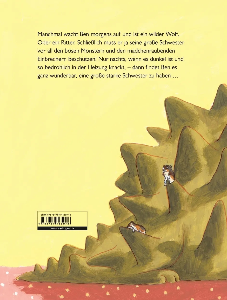 Buchrückseite von 'Der wildeste Bruder der Welt' mit Klappentext - Gebundene Ausgabe