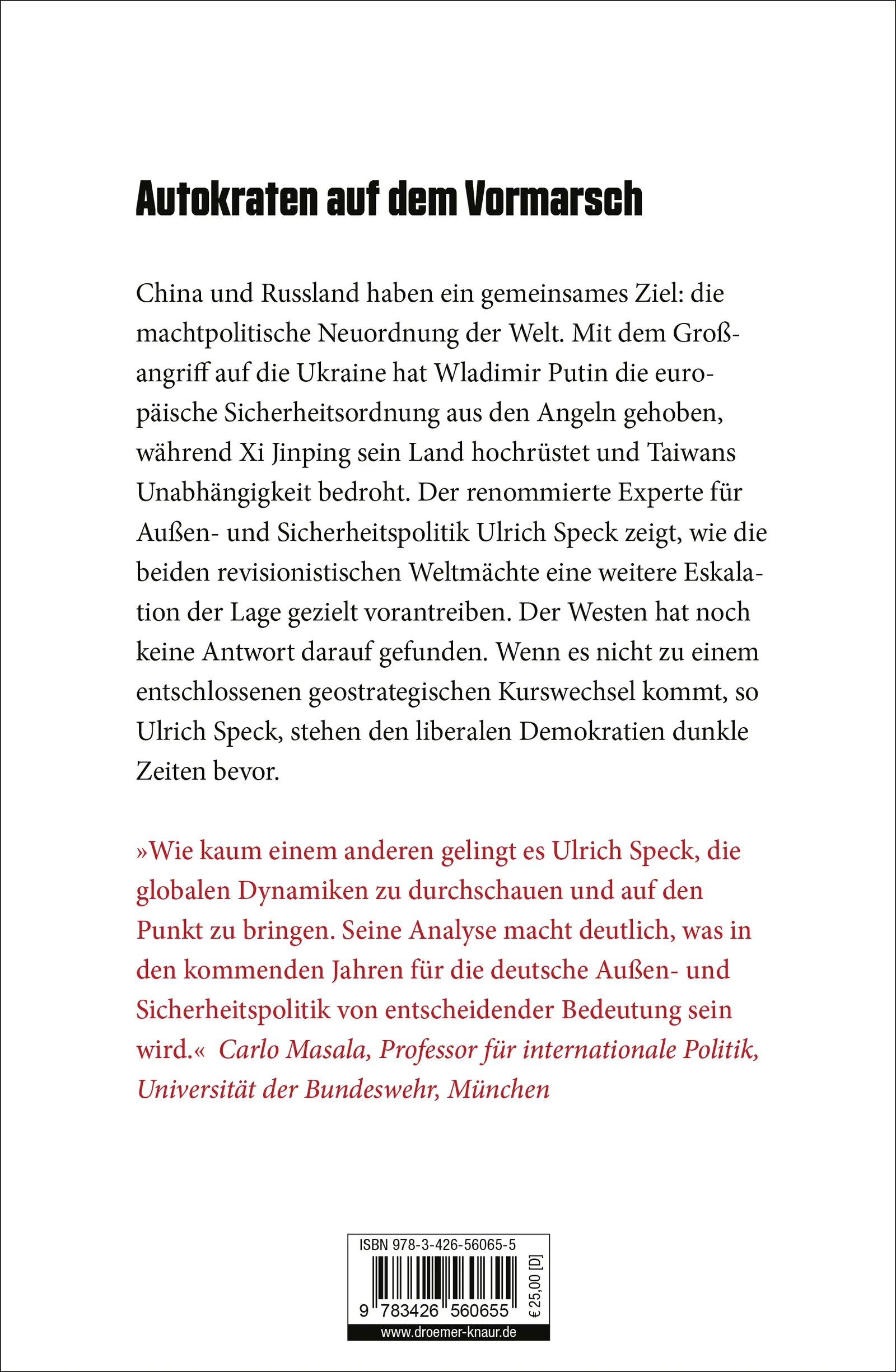 Buchrückseite von 'Der Wille zur Weltmacht' mit Klappentext - Gebundene Ausgabe