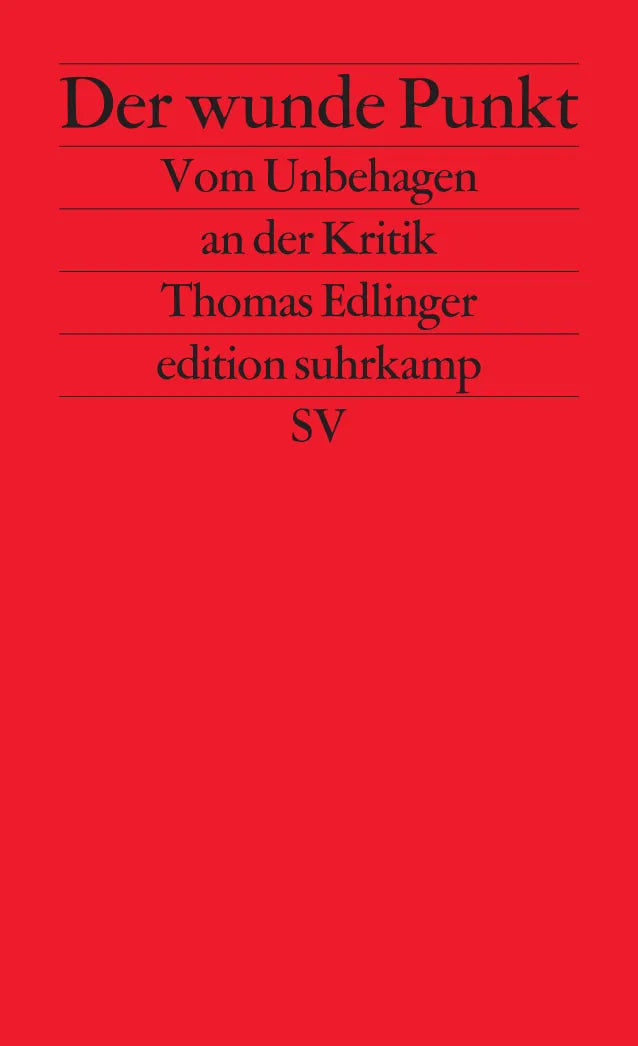 Buchcover von 'Der wunde Punkt' - Taschenbuch von Thomas Edlinger