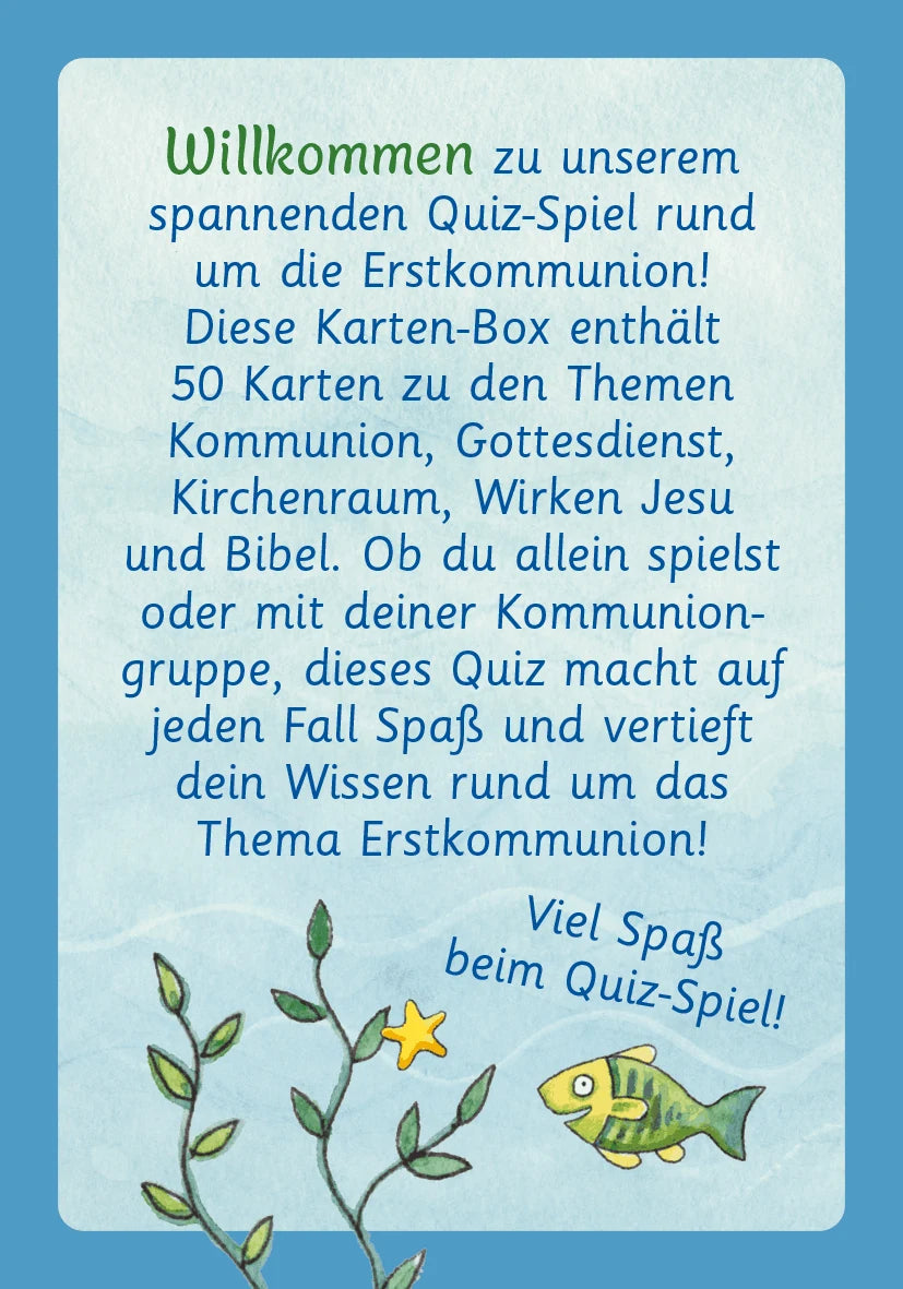 Der Wunschfisch. 50 x Spiel- und Rätselspaß zur Erstkommunion – Ansicht