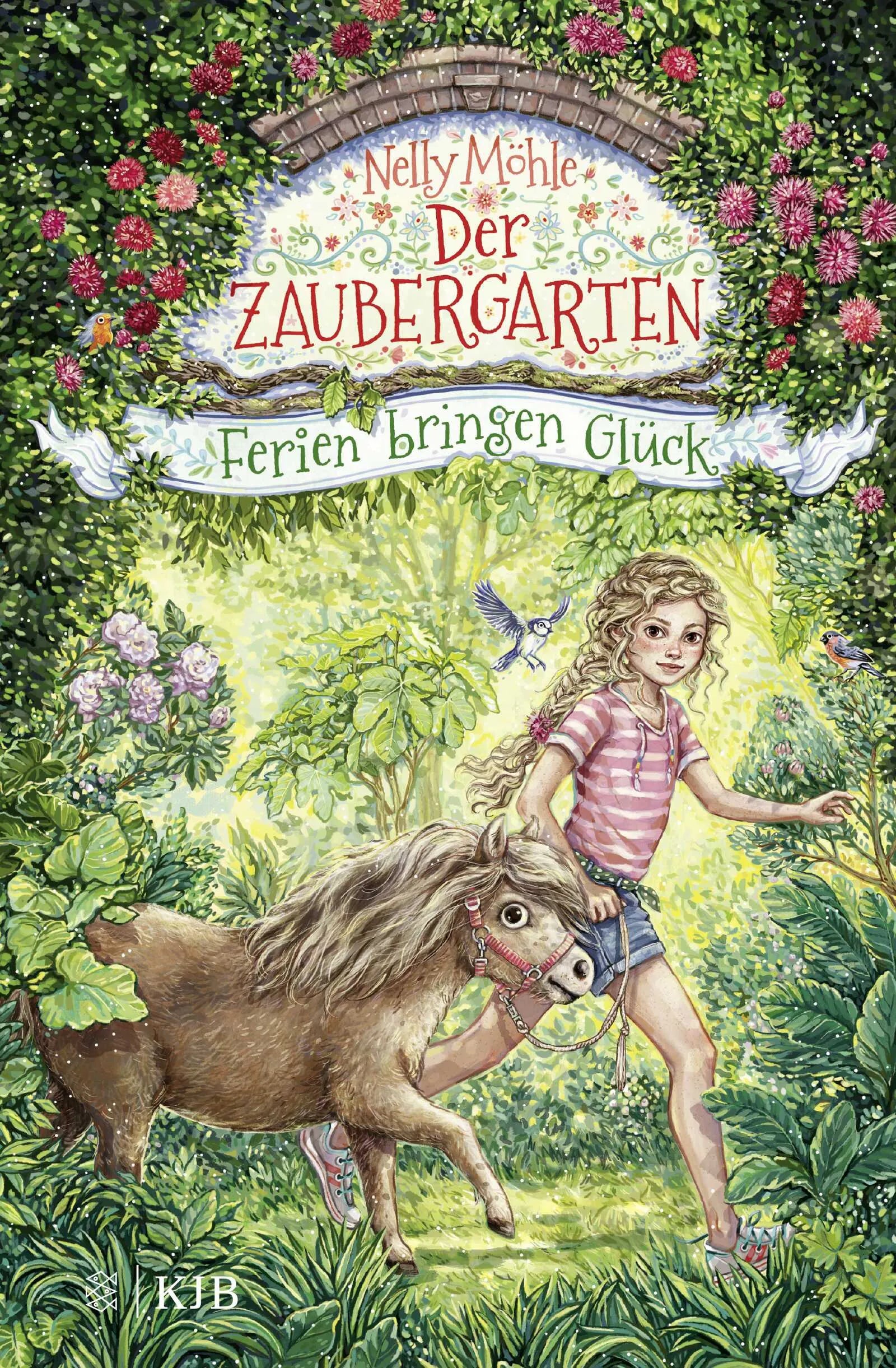 Buchcover von 'Der Zaubergarten – Ferien bringen Glück' - Gebundene Ausgabe von Nelly Möhle