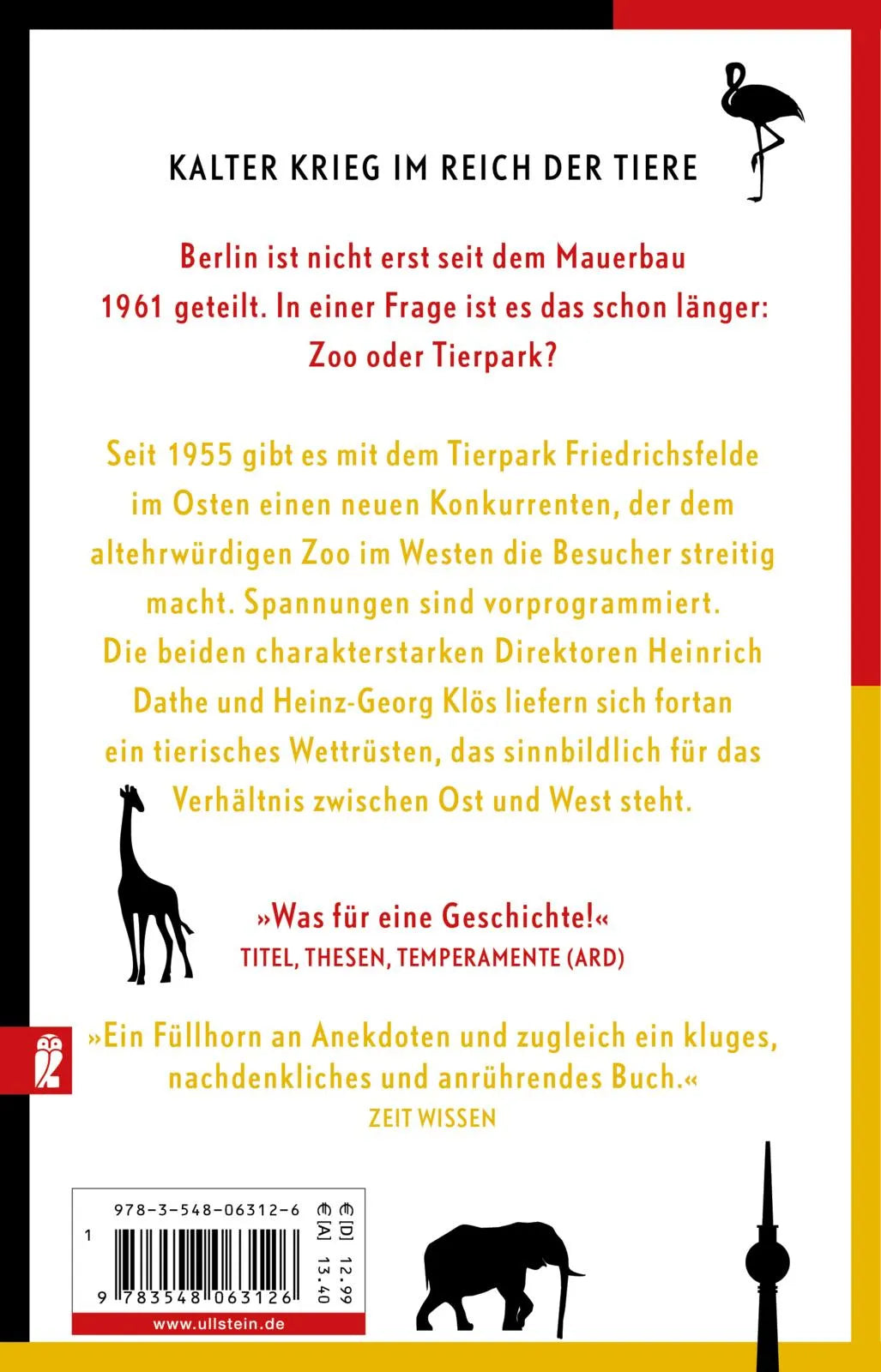 Buchrückseite von 'Der Zoo der Anderen' mit Klappentext - Taschenbuch
