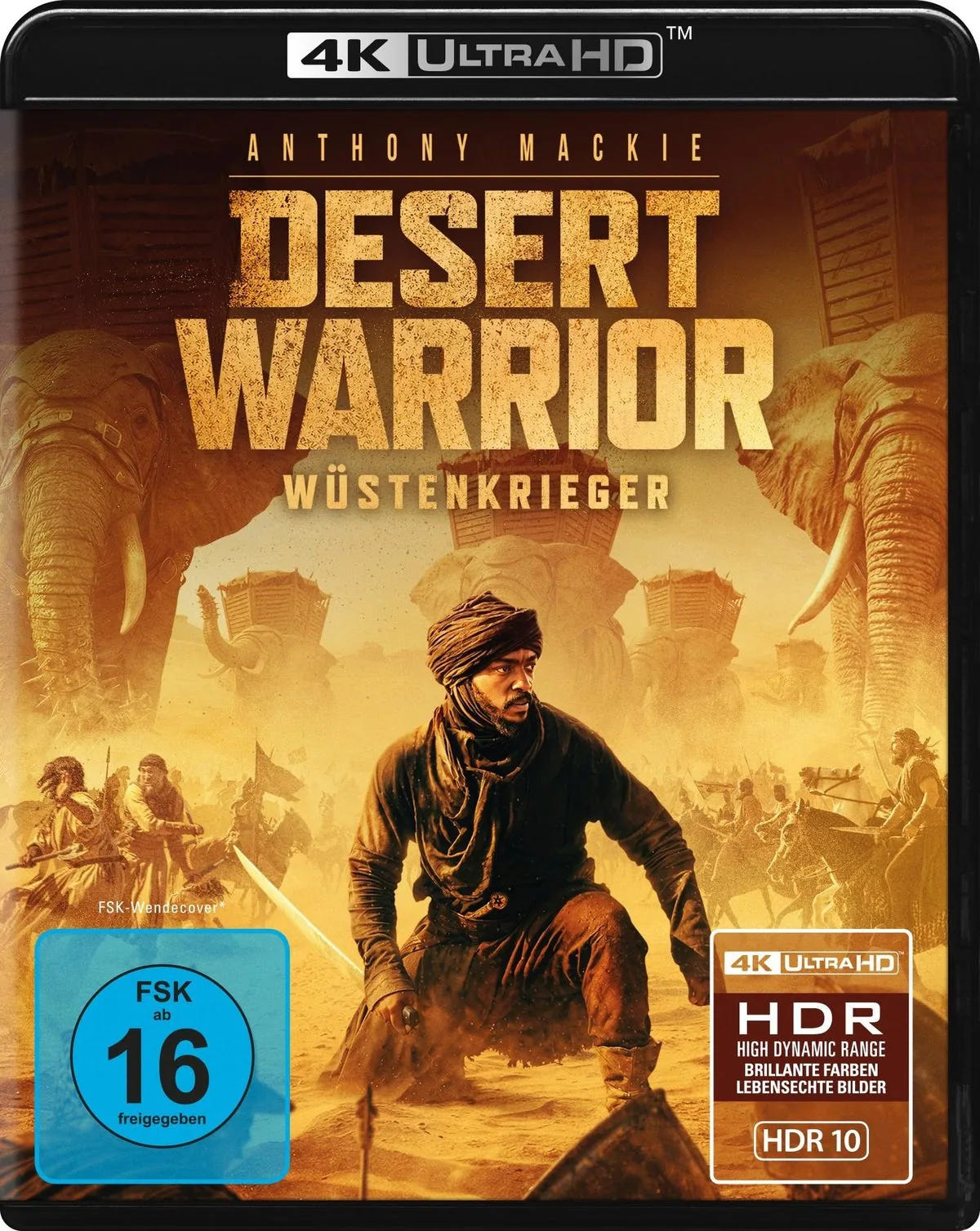 4K UHD Blu-ray-Cover: Desert Warrior - Wüstenkrieger. Regie: Rupert Wyarr