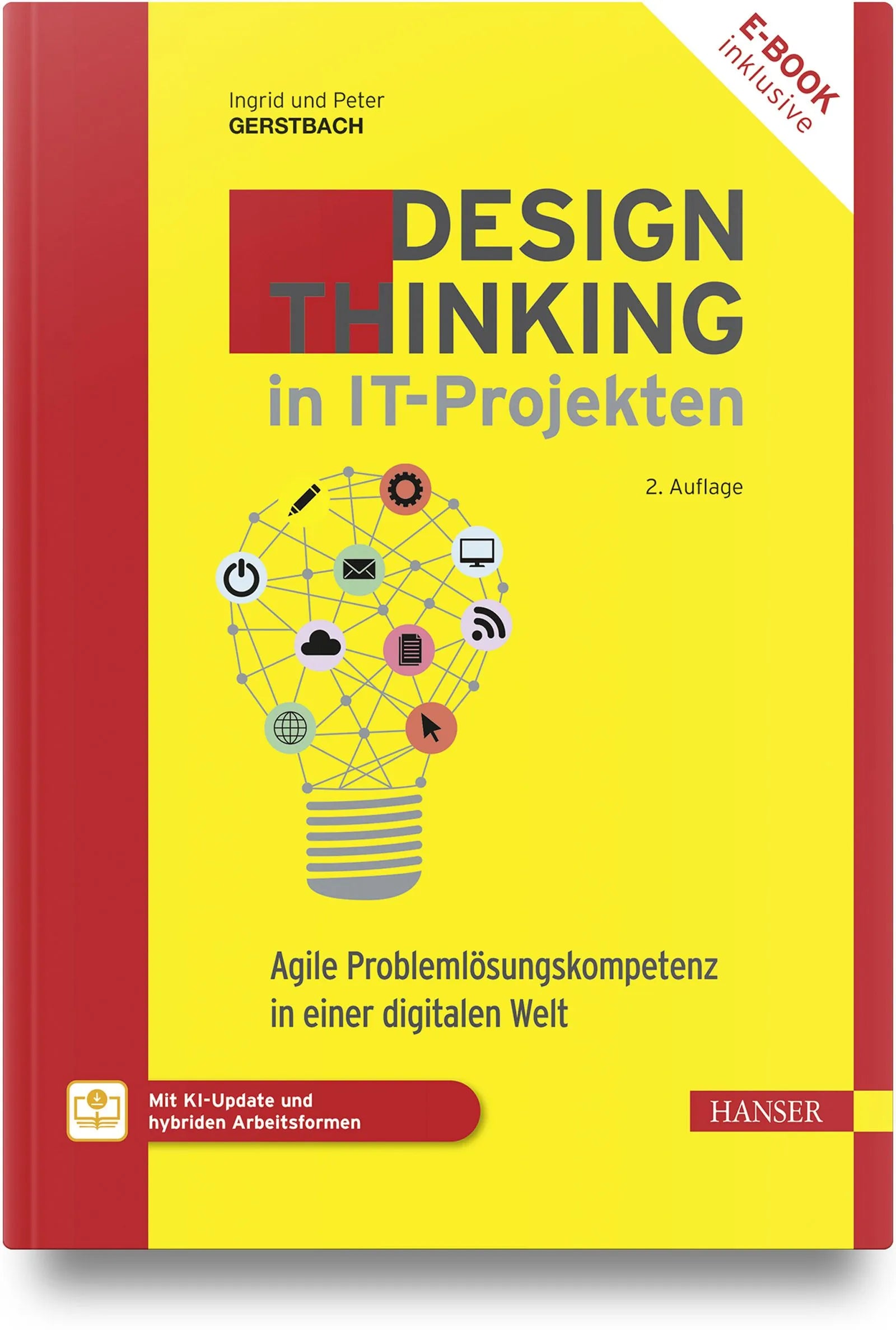 Cover: Design Thinking in IT-Projekten (Hardcover) von Ingrid Gerstbach