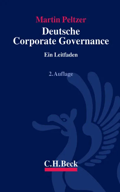 Buchcover von 'Deutsche Corporate Governance' - Gebundene Ausgabe von Martin Peltzer