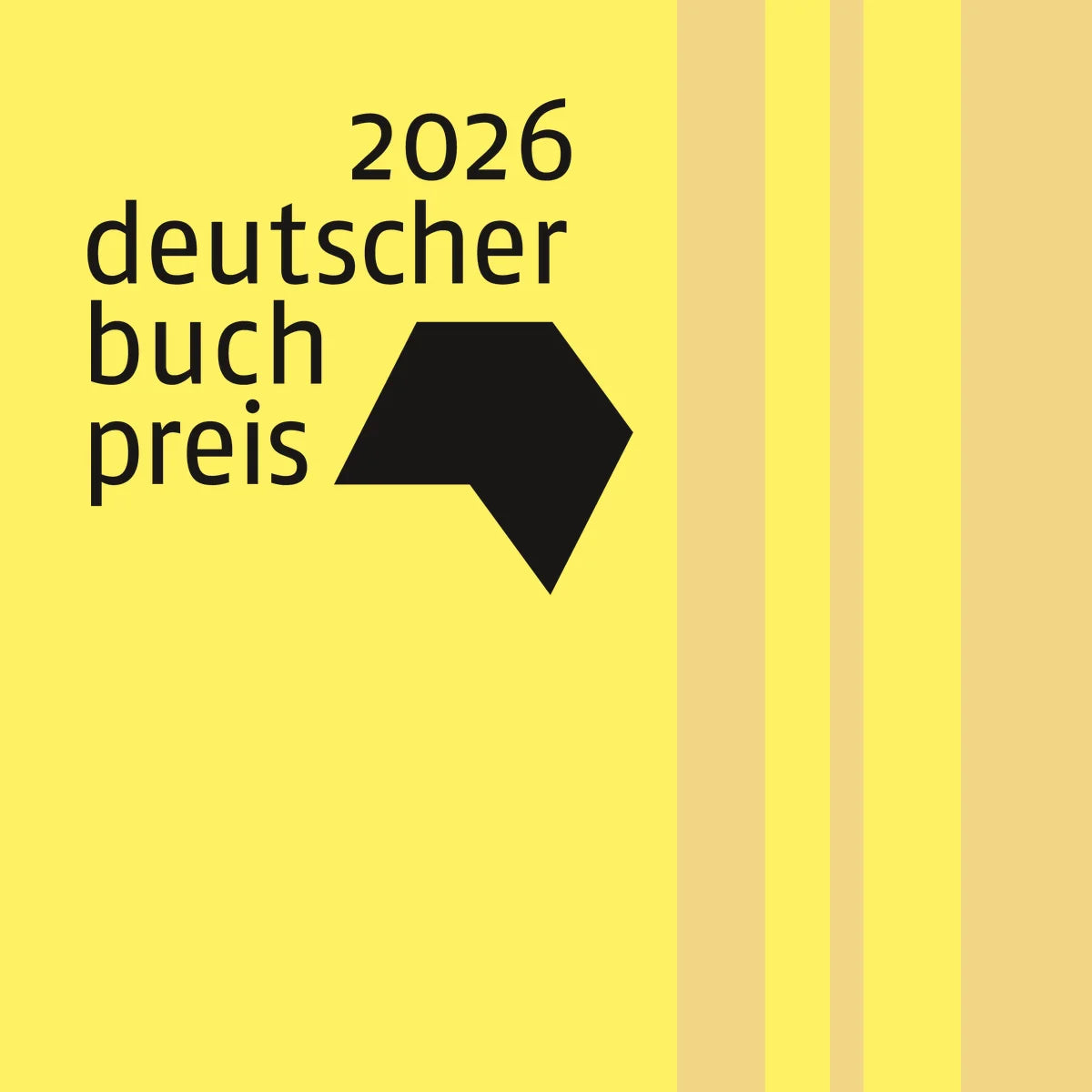 Deutscher Buchpreis 2026 Logo mit nominiertem Roman Sanditz von Lukas Rietzschel