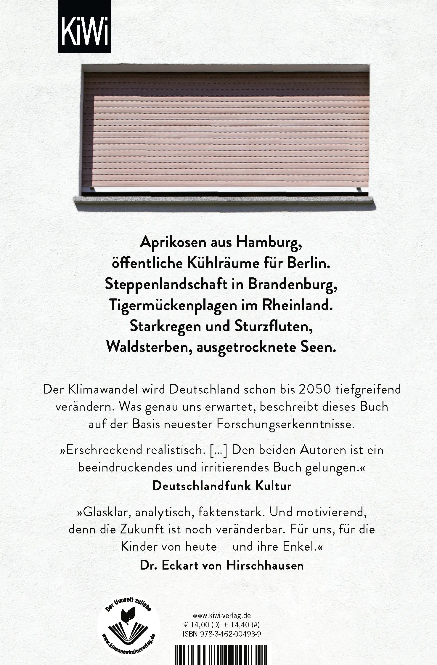 Buchrückseite von 'Deutschland 2050' mit Klappentext - Taschenbuch