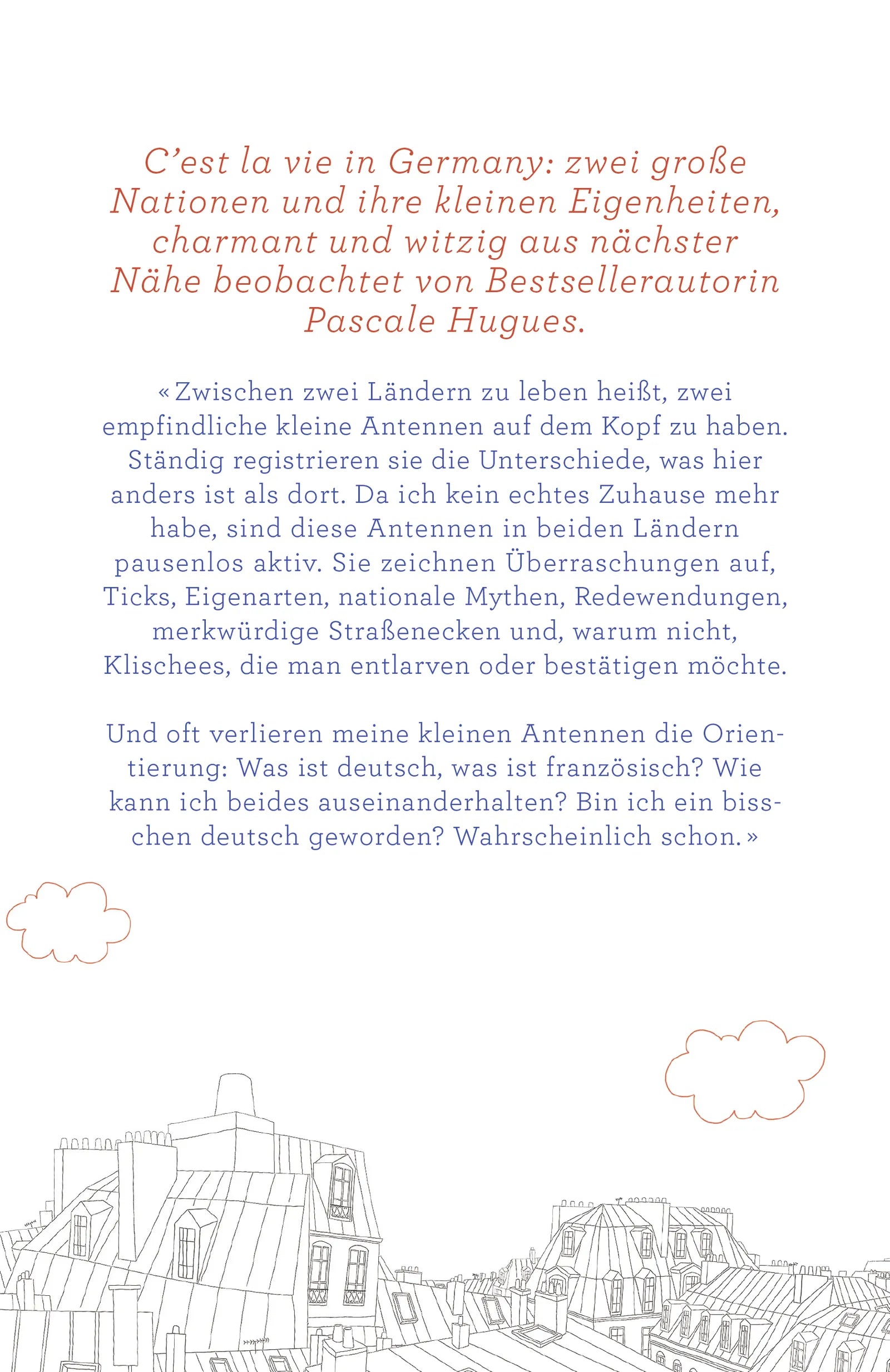 Buchrückseite von 'Deutschland à la française' mit Klappentext - Gebundene Ausgabe