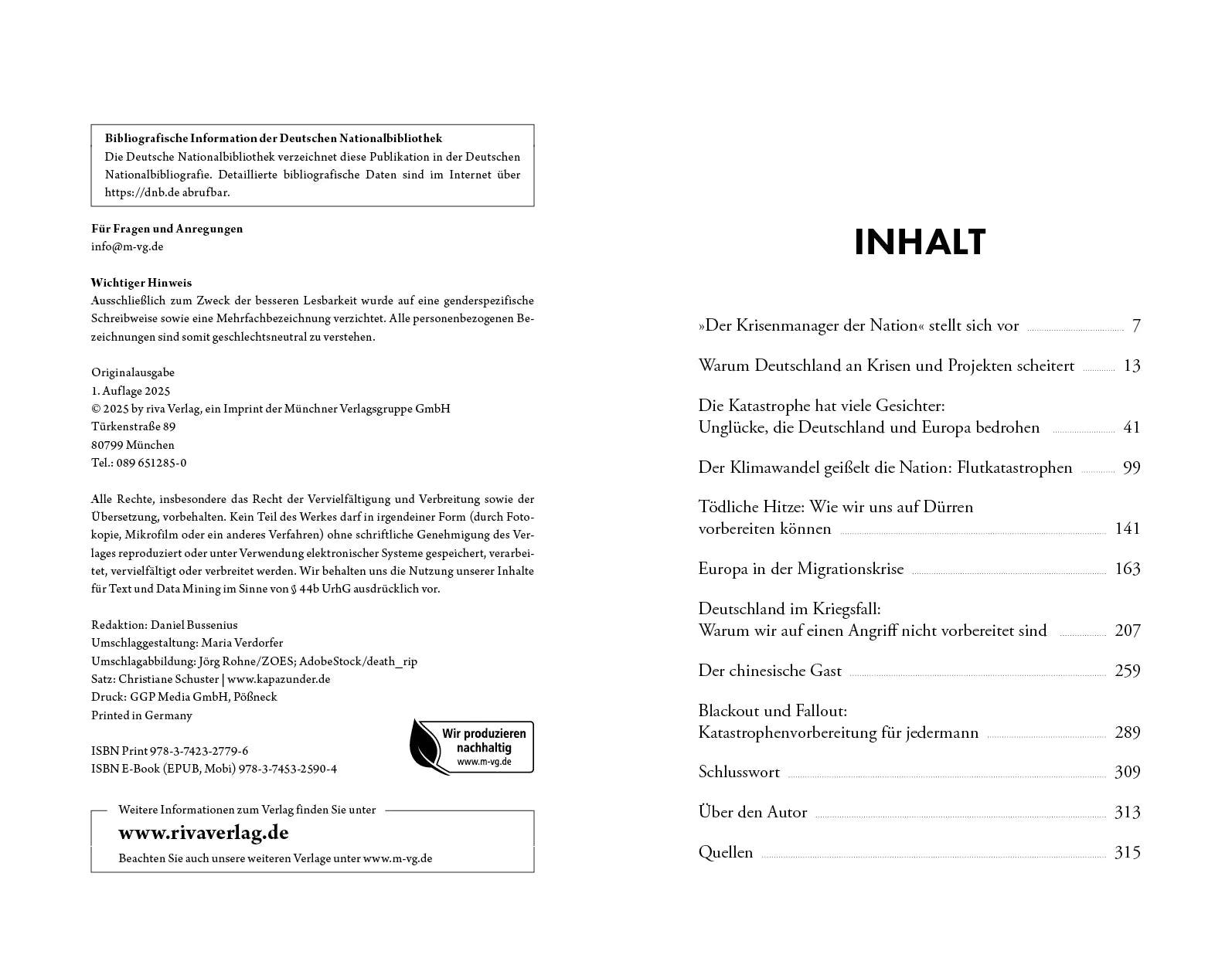 Innenansicht von 'Deutschland in der Krise' - Gebundene Ausgabe
