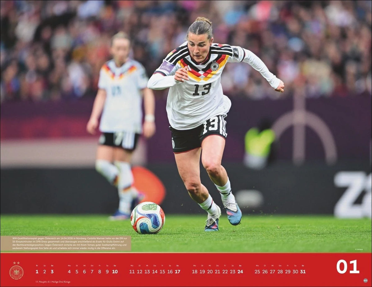 DFB Frauen Posterkalender 2027 – Ansicht