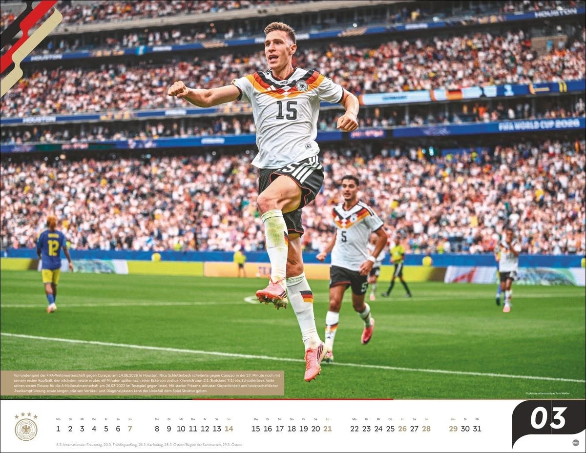 DFB Männer Posterkalender 2027 – Ansicht