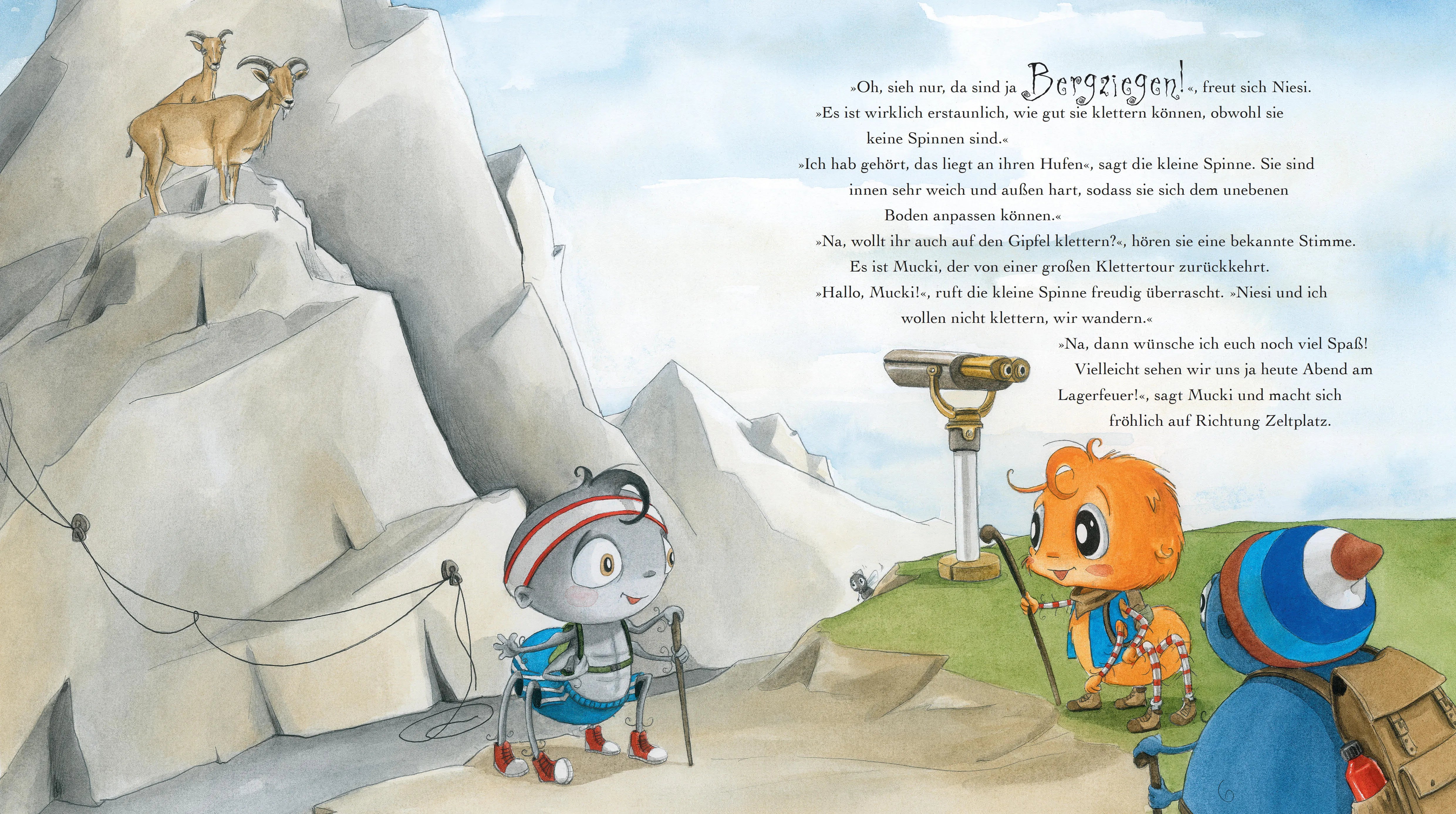 Produktansicht: Die kleine Spinne Widerlich - Abenteuer in den Bergen (Gebundene Ausgabe)
