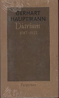 Buchcover von 'Diarium 1917 bis 1933' - Gebundene Ausgabe von Gerhart Hauptmann