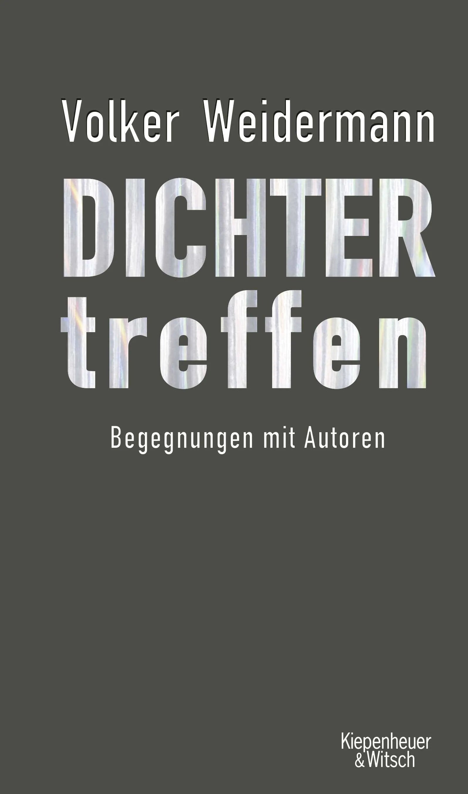 Buchcover von 'Dichter treffen' - Gebundene Ausgabe von Volker Weidermann
