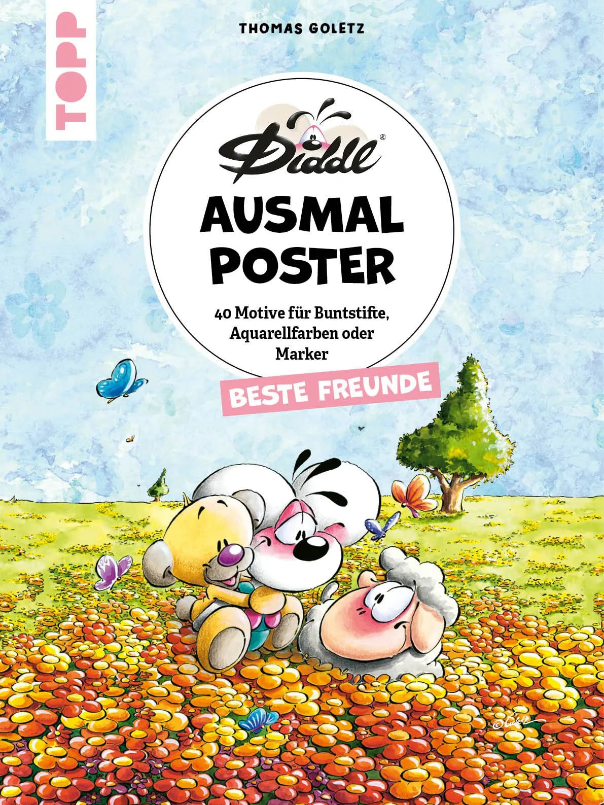 Cover: DIDDL – Ausmalposter – Beste Freunde (Taschenbuch)
