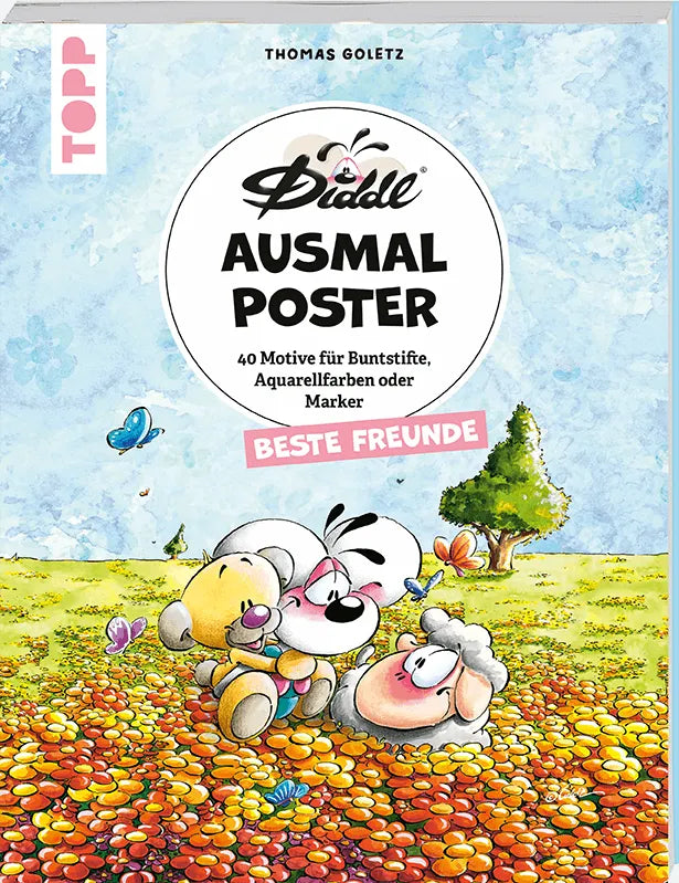 Cover: DIDDL – Ausmalposter – Beste Freunde (Taschenbuch)