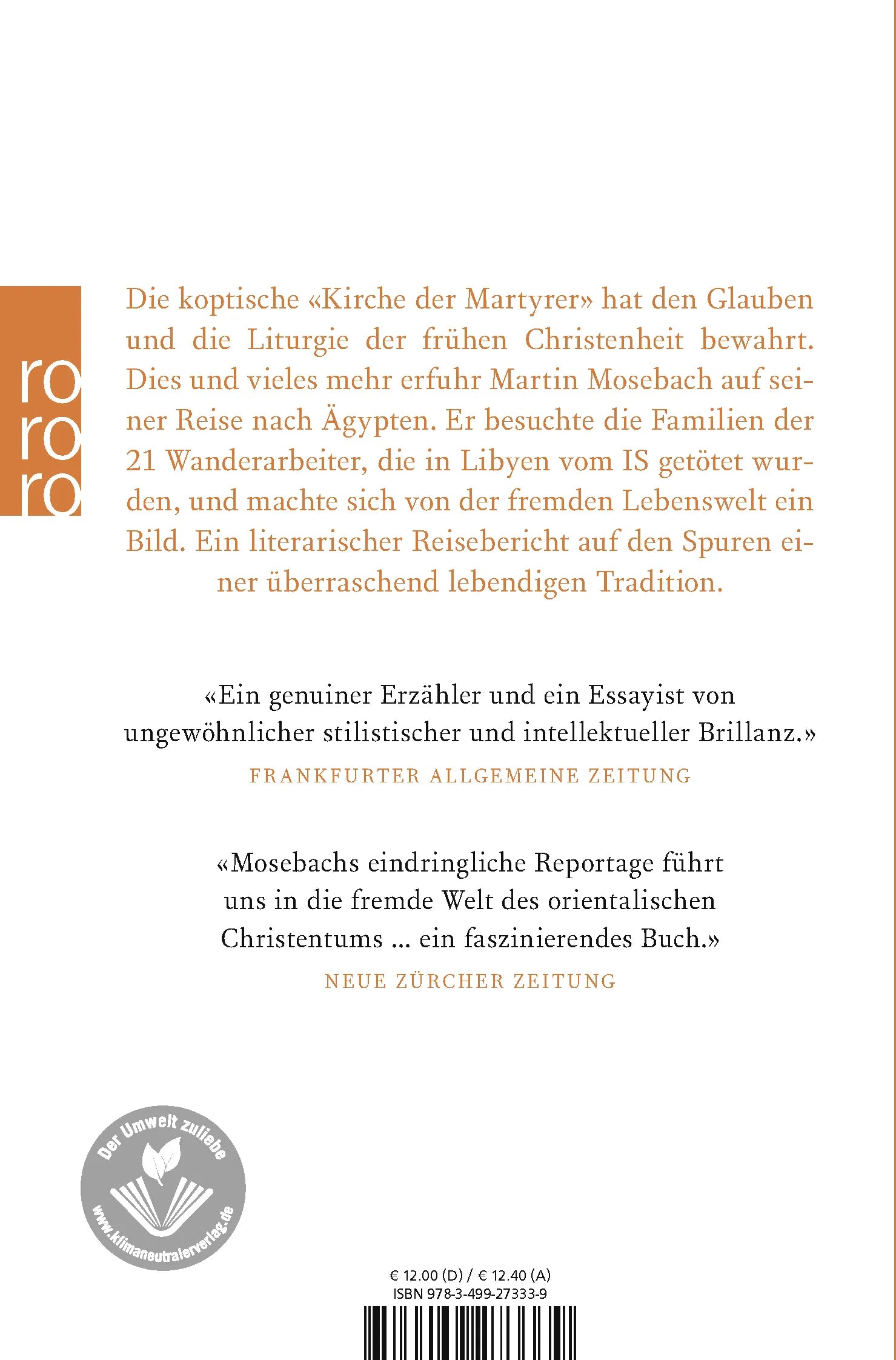 Buchrückseite von 'Die 21' mit Klappentext - Taschenbuch