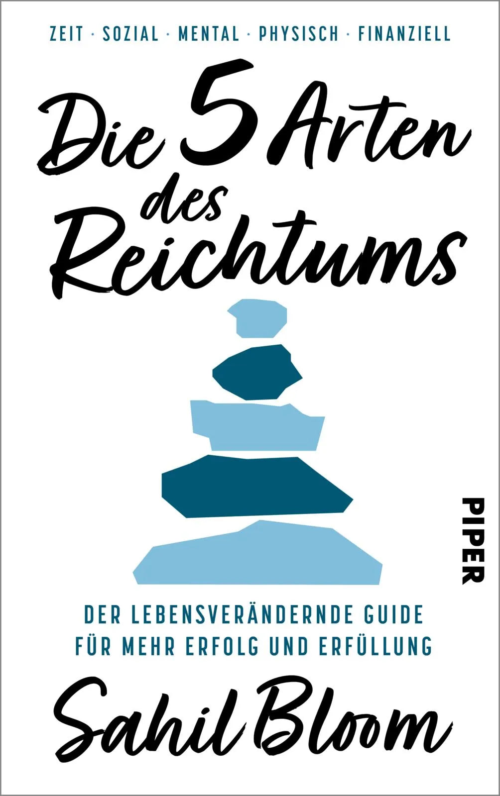 Buchcover von 'Die 5 Arten des Reichtums' - Gebundene Ausgabe von Sahil Bloom