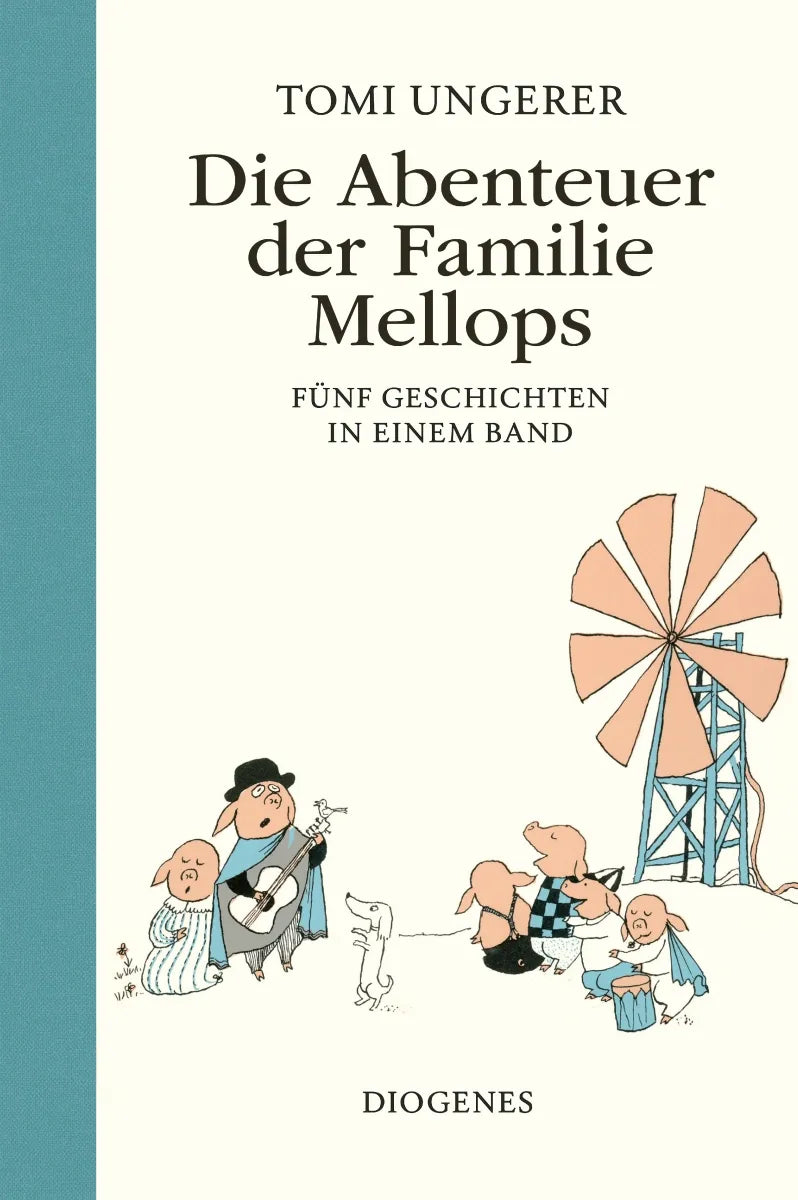 Buchcover von 'Die Abenteuer der Familie Mellops' - Gebundene Ausgabe von Tomi Ungerer