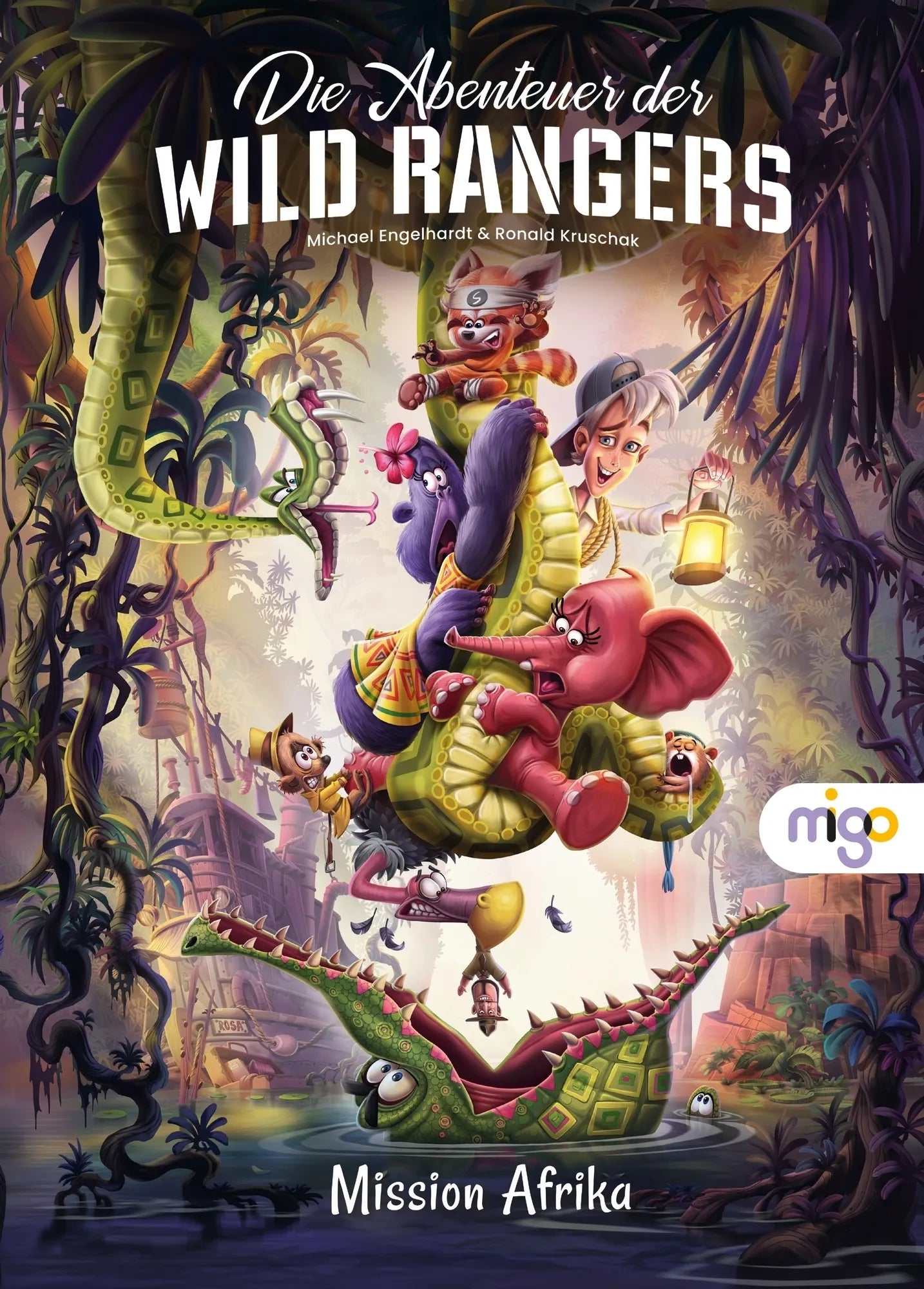 Buchcover von 'Die Abenteuer der Wild Rangers. Mission Afrika' - Gebundene Ausgabe von Michael Engelhardt