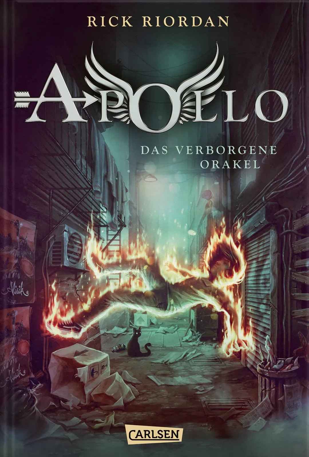 Buchcover von 'Die Abenteuer des Apollo 1: Das verborgene Orakel' - Gebundene Ausgabe von Rick Riordan