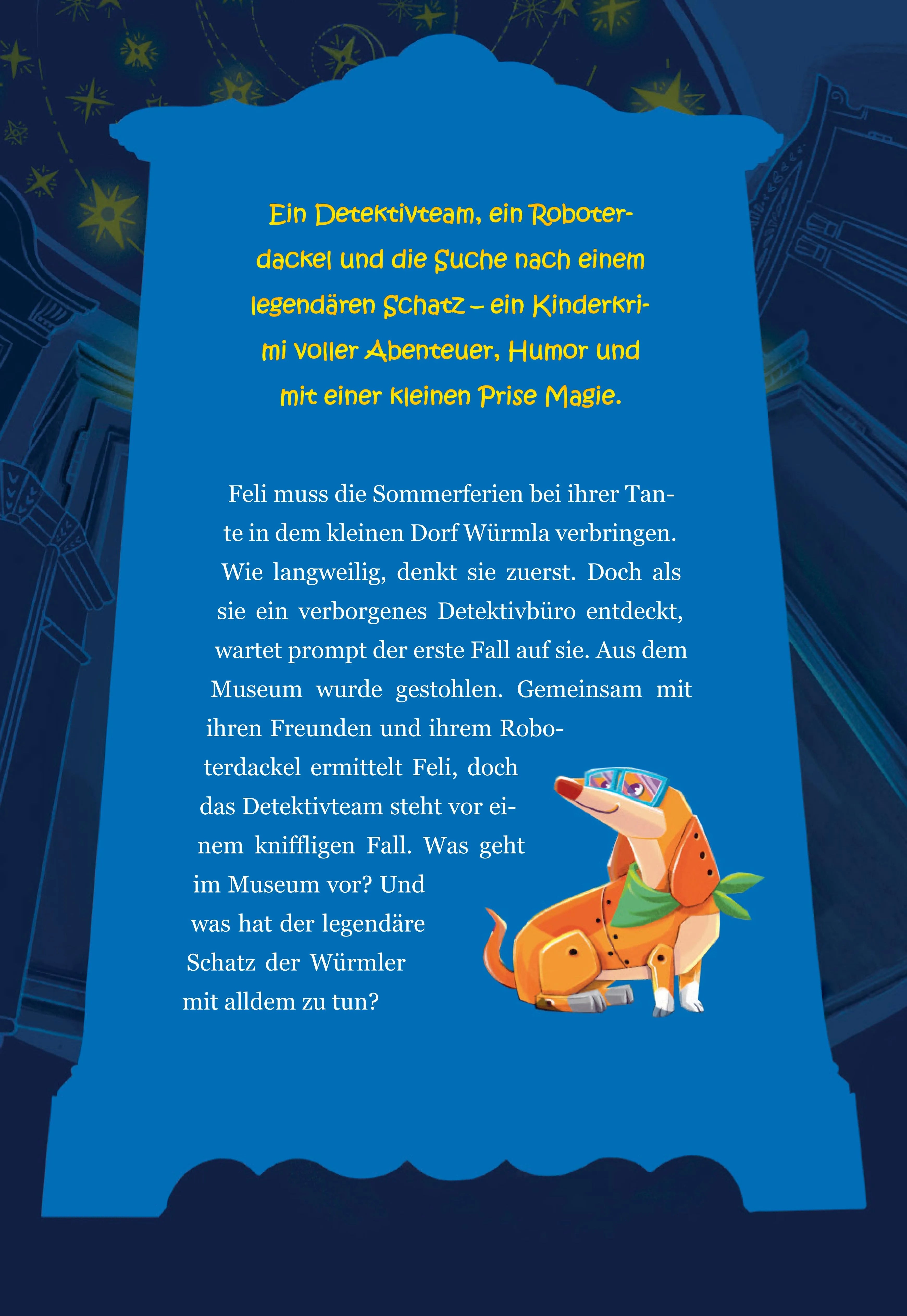 Buchrückseite von 'Die Allianz der 3½' mit Klappentext - Gebundene Ausgabe