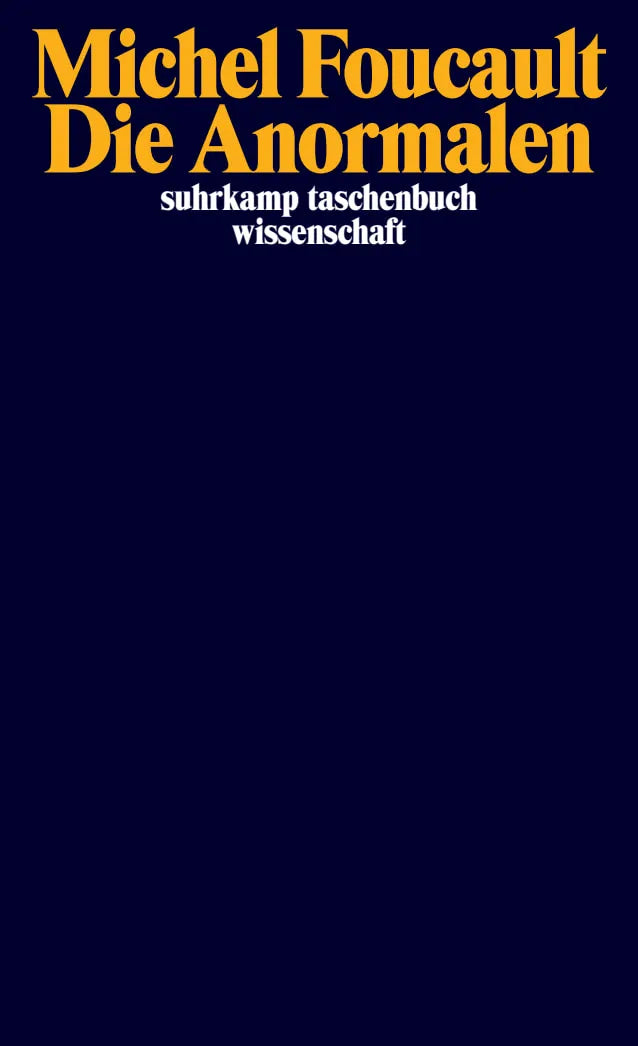 Buchcover von 'Die Anormalen' - Taschenbuch von Michel Foucault