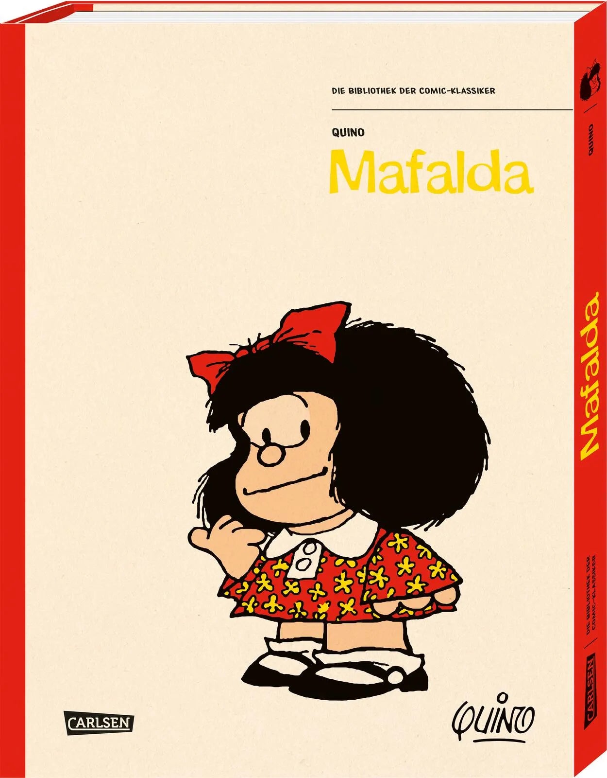 Buchcover von 'Die Bibliothek der Comic-Klassiker: Mafalda' - Gebundene Ausgabe von Quino